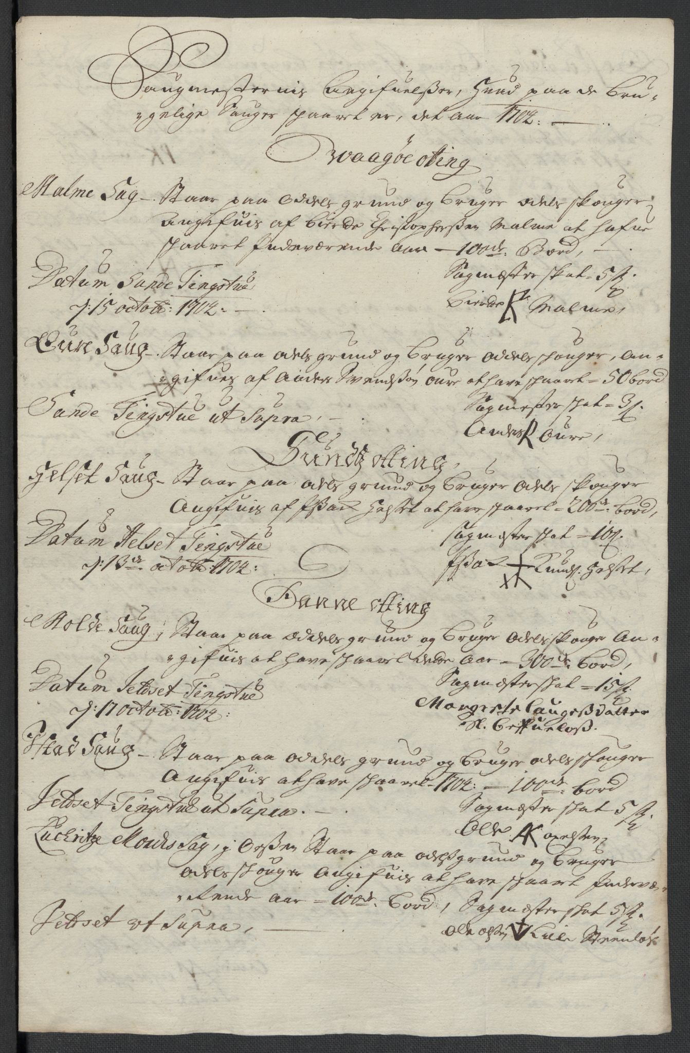 Rentekammeret inntil 1814, Reviderte regnskaper, Fogderegnskap, RA/EA-4092/R55/L3656: Fogderegnskap Romsdal, 1703-1705, p. 229