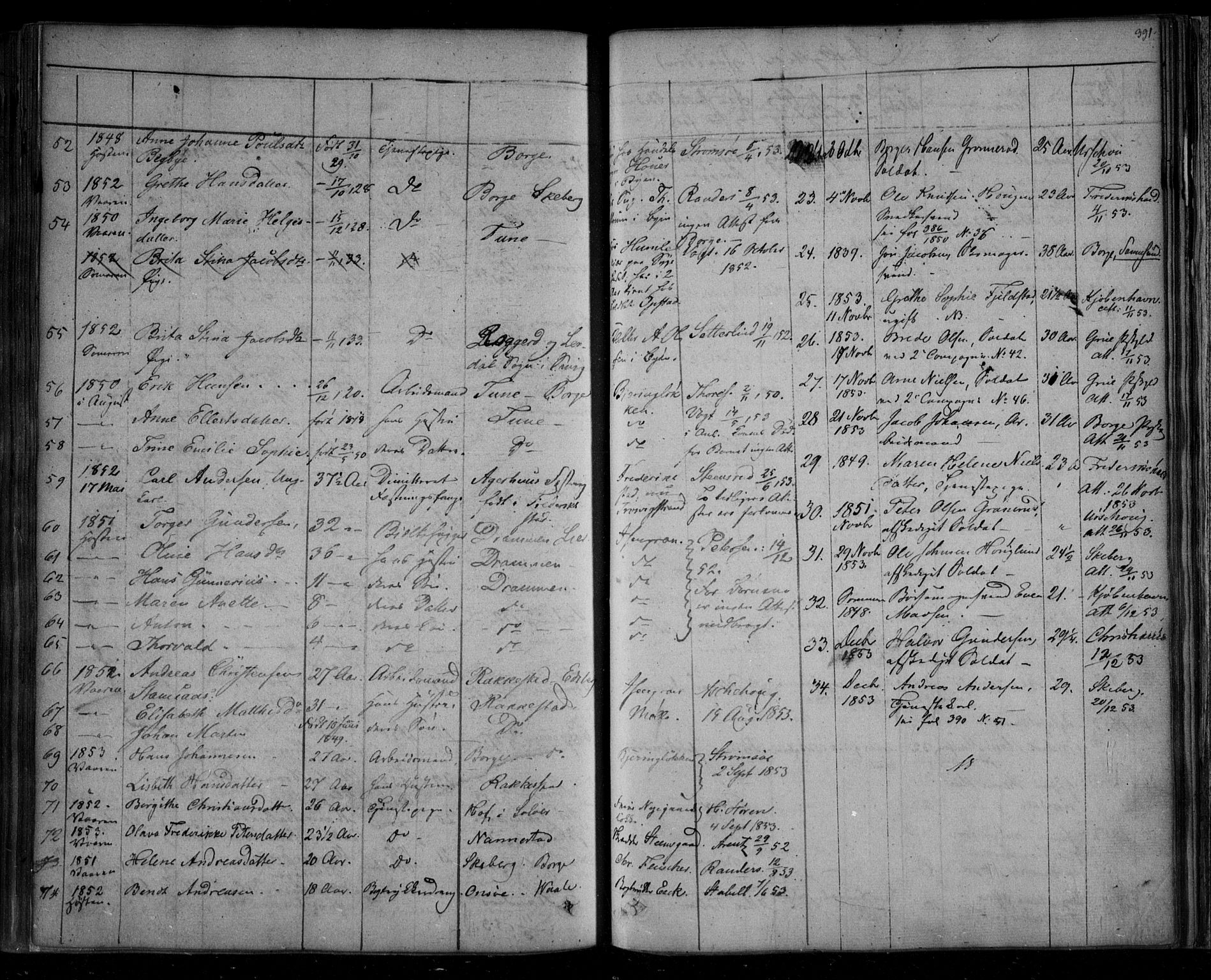 Fredrikstad prestekontor Kirkebøker, AV/SAO-A-11082/F/Fa/L0005: Parish register (official) no. 5, 1835-1856, p. 391