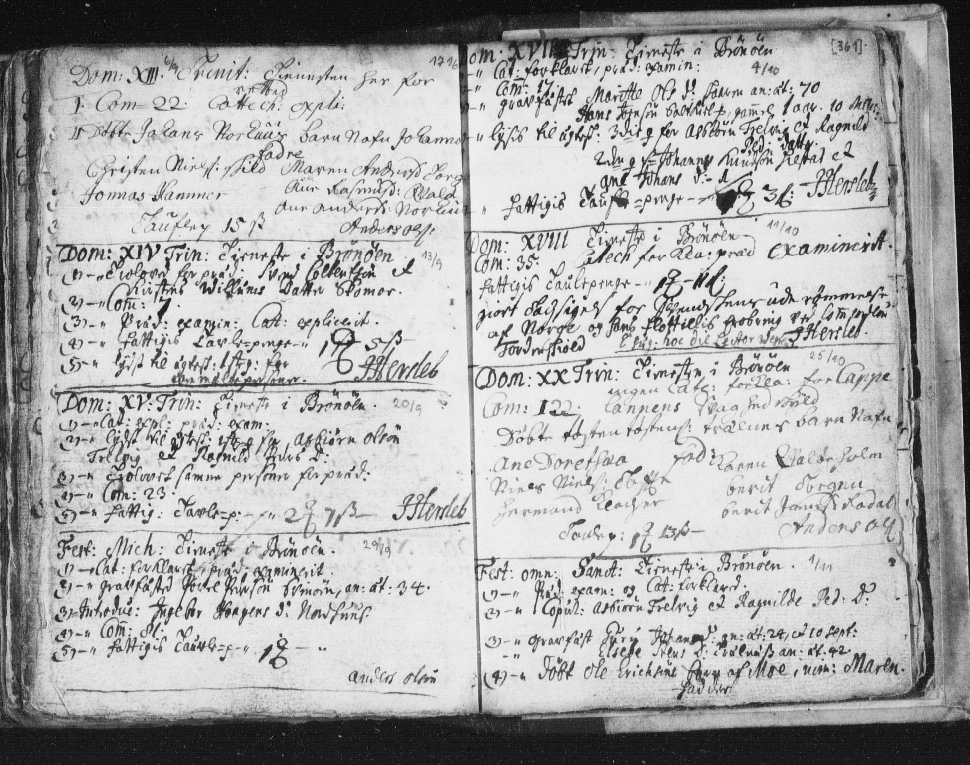 Ministerialprotokoller, klokkerbøker og fødselsregistre - Nordland, AV/SAT-A-1459/813/L0192: Parish register (official) no. 813A02, 1677-1718, p. 361