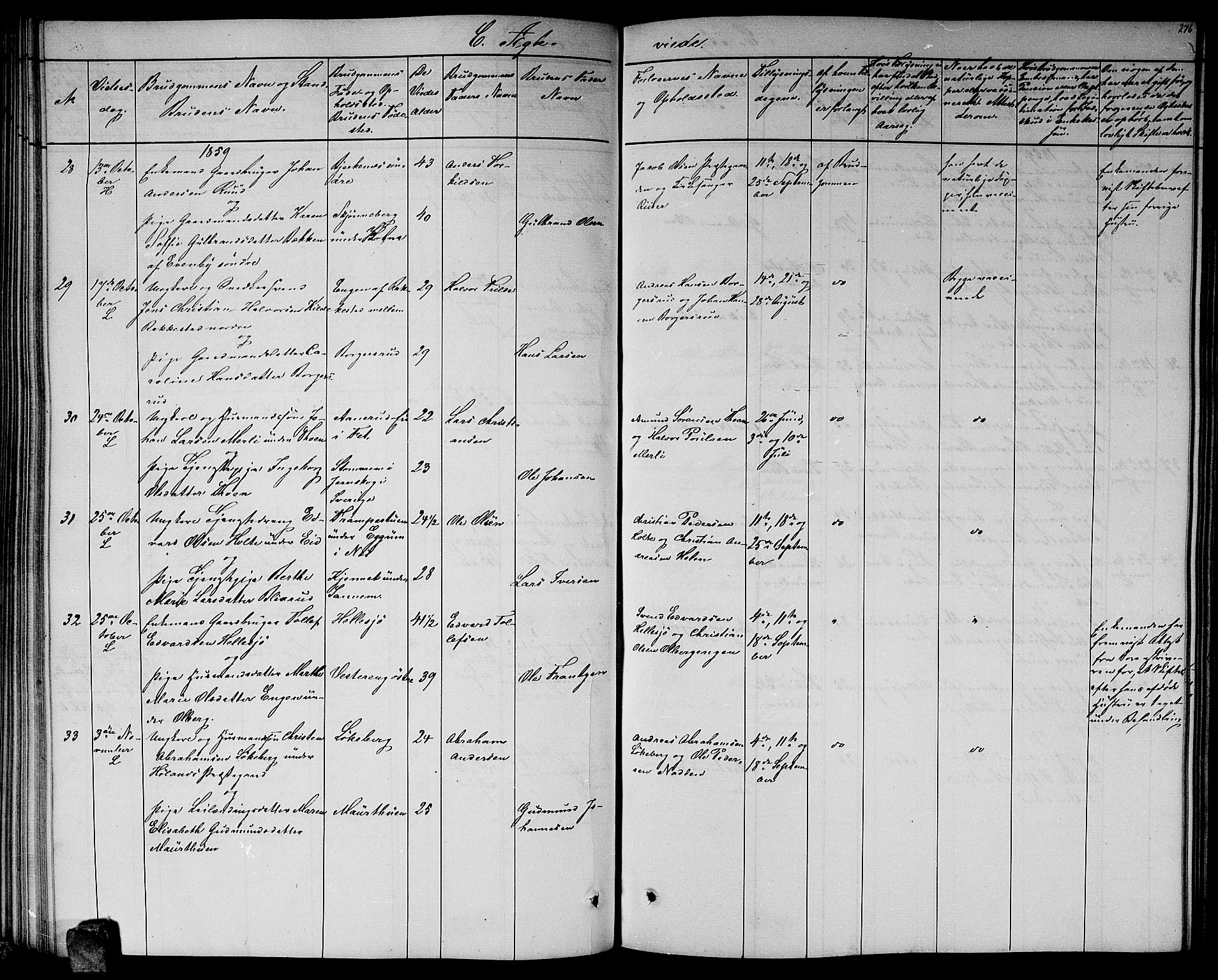 Høland prestekontor Kirkebøker, SAO/A-10346a/G/Ga/L0004: Parish register (copy) no. I 4, 1854-1862, p. 276