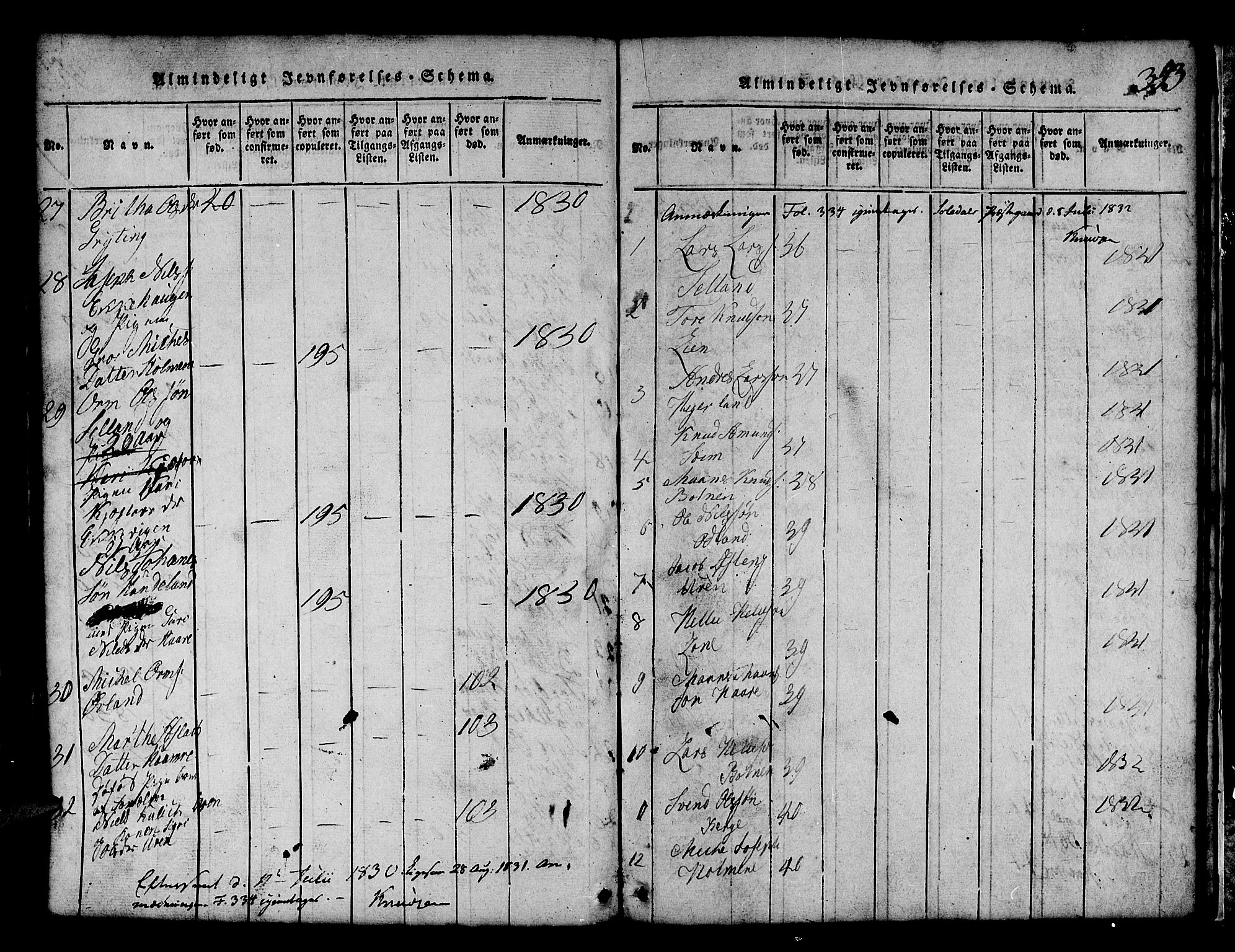 Røldal sokneprestembete, AV/SAB-A-100247: Parish register (copy) no. A 1, 1817-1860, p. 353