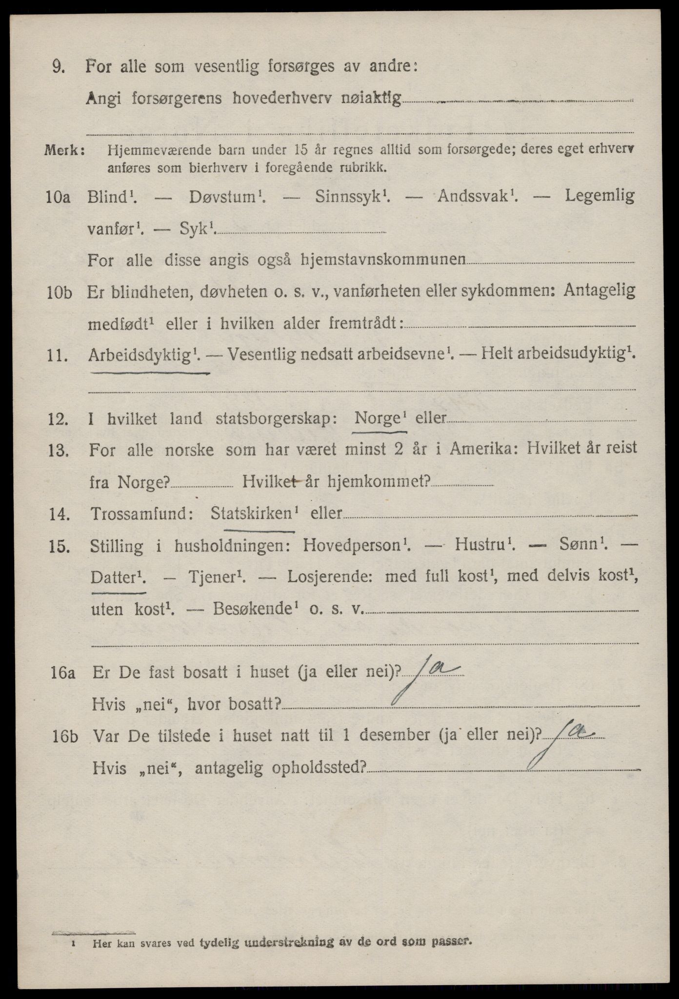 SAST, 1920 census for Heskestad, 1920, p. 2030