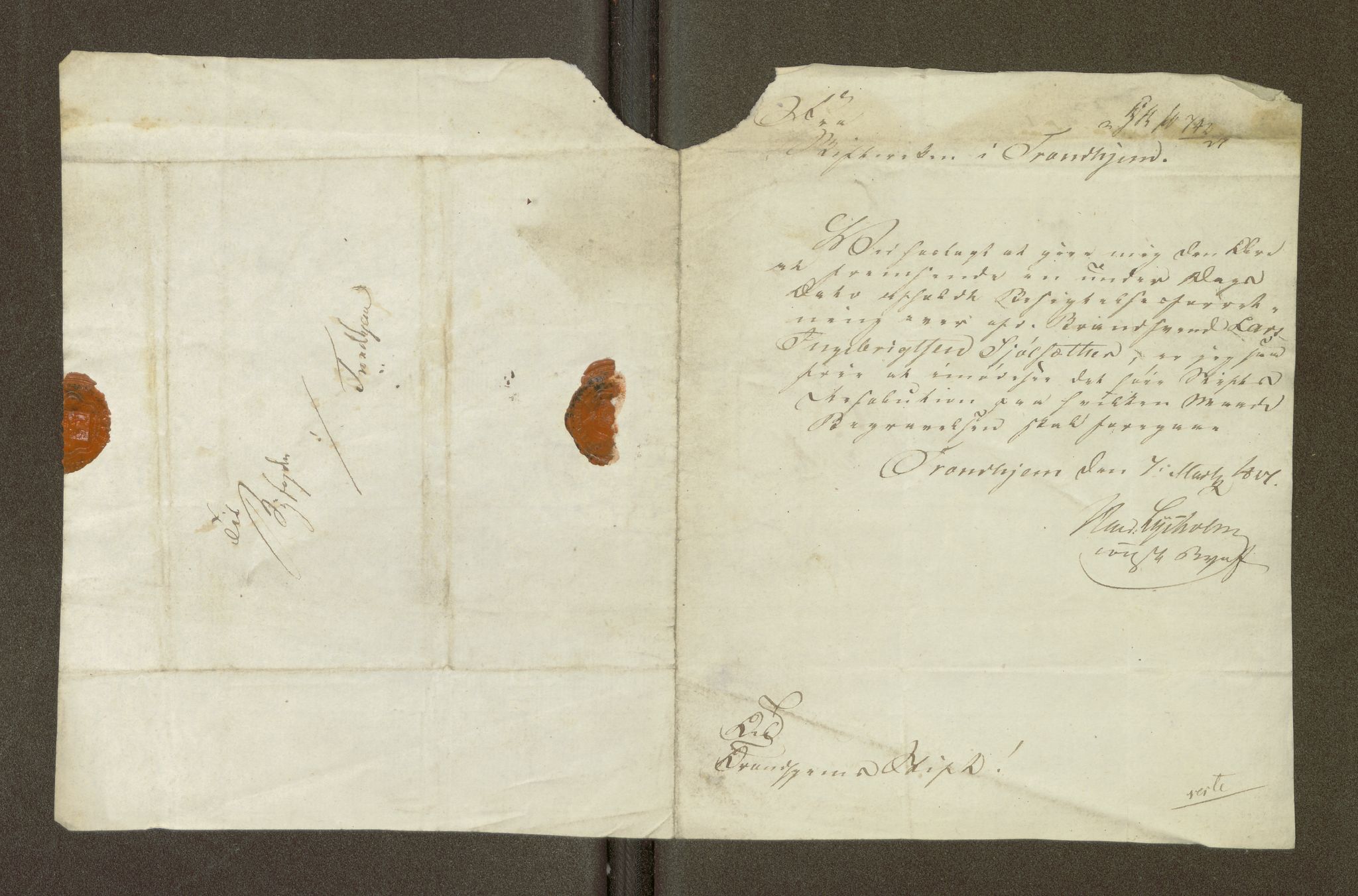 Trondheim byfogd, AV/SAT-A-0003/1/7/7Ca/L0007: Journalsaker, 1826-1828, p. 386