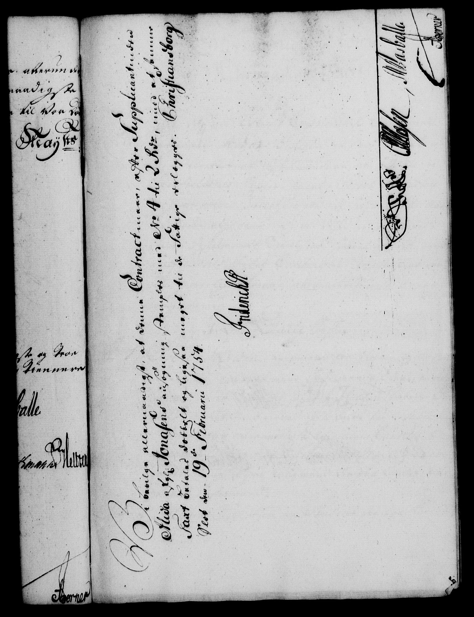 Rentekammeret, Kammerkanselliet, RA/EA-3111/G/Gf/Gfa/L0036: Norsk relasjons- og resolusjonsprotokoll (merket RK 52.36), 1754, p. 157