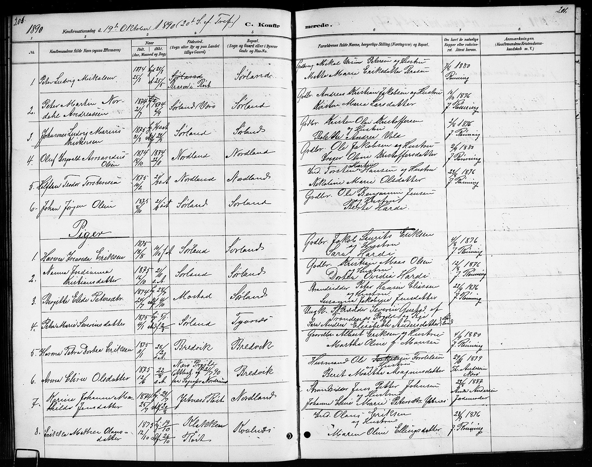 Ministerialprotokoller, klokkerbøker og fødselsregistre - Nordland, AV/SAT-A-1459/807/L0123: Parish register (copy) no. 807C01, 1884-1910, p. 200-201