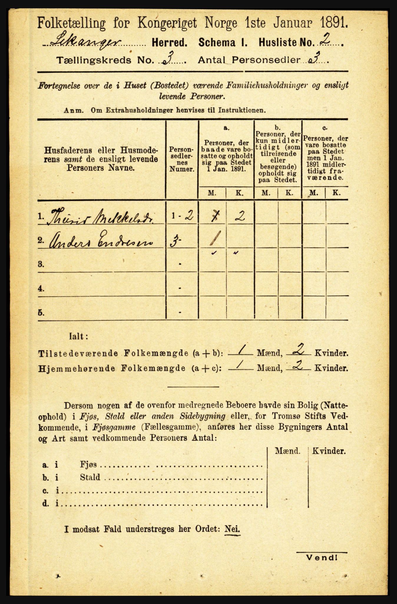 RA, 1891 census for 1419 Leikanger, 1891, p. 317