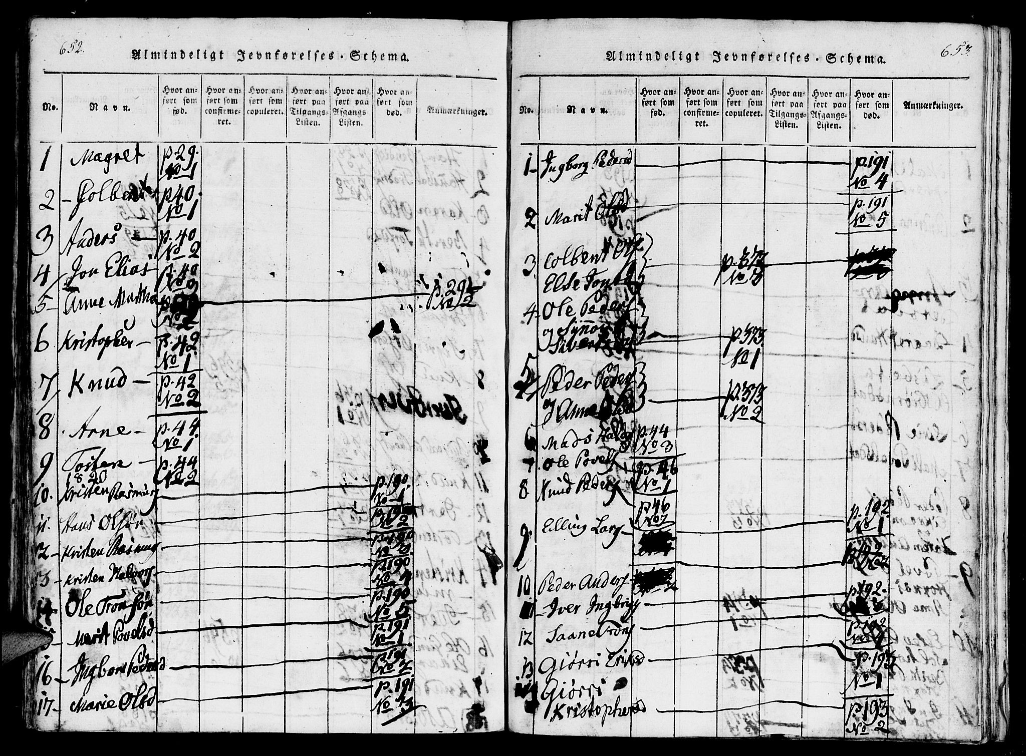 Ministerialprotokoller, klokkerbøker og fødselsregistre - Møre og Romsdal, AV/SAT-A-1454/560/L0718: Parish register (official) no. 560A02, 1817-1844, p. 652-653