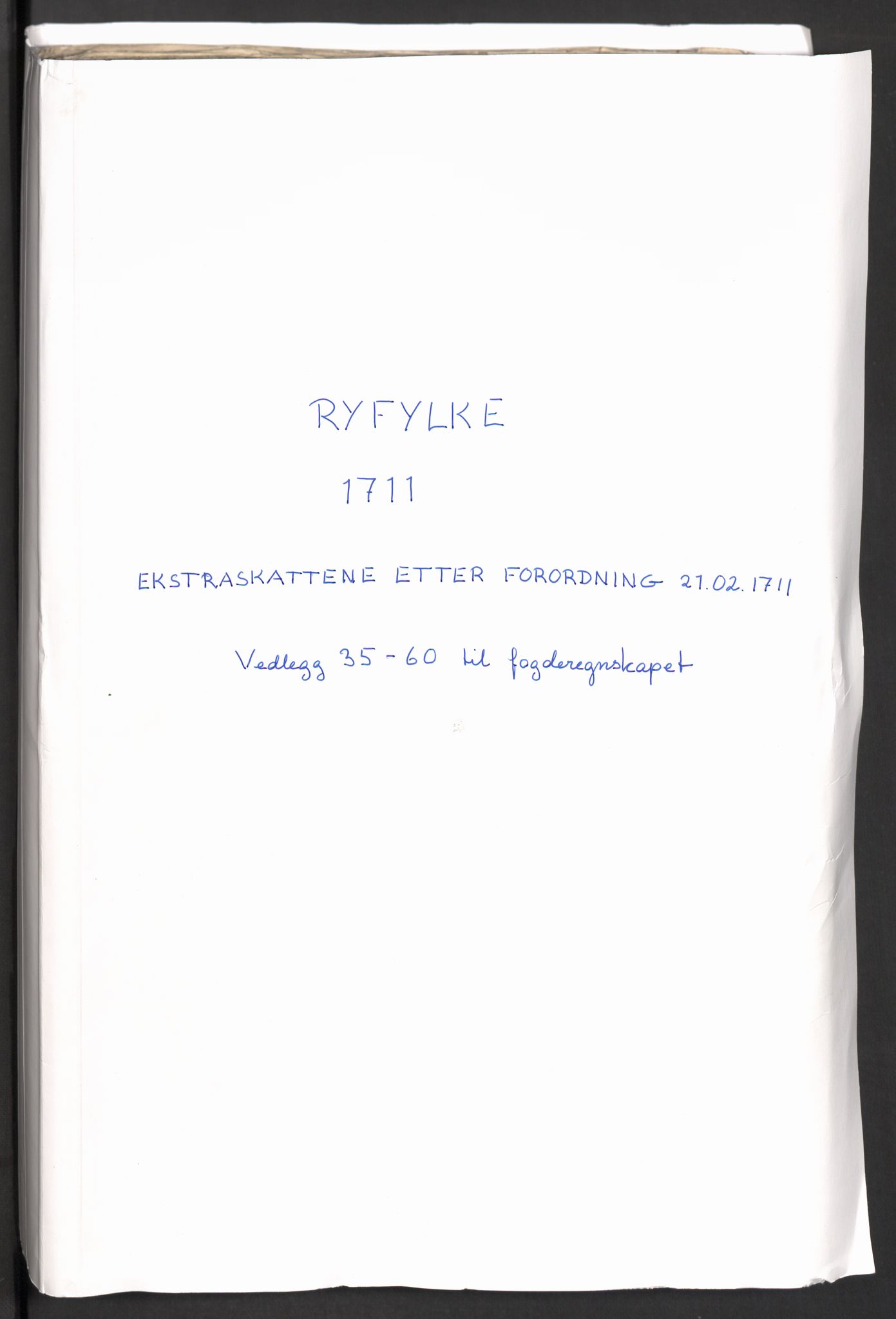 Rentekammeret inntil 1814, Reviderte regnskaper, Fogderegnskap, RA/EA-4092/R47/L2864: Fogderegnskap Ryfylke, 1711, p. 249