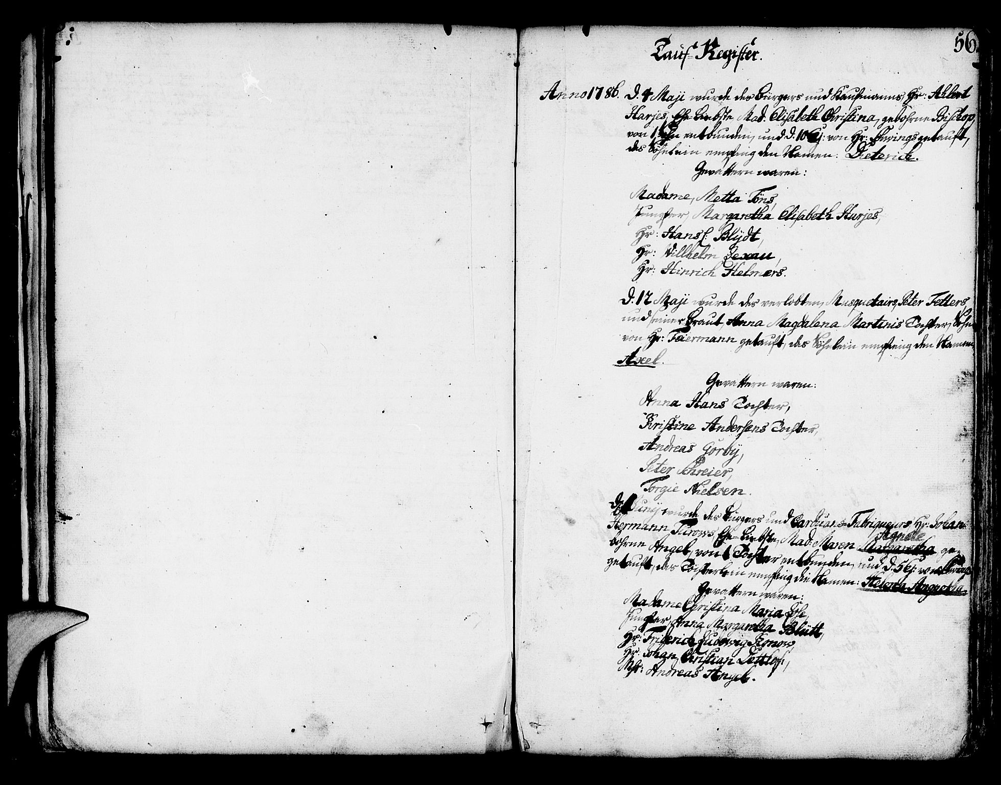 Mariakirken Sokneprestembete, SAB/A-76901/H/Haa/L0003: Parish register (official) no. A 3, 1786-1815, p. 56
