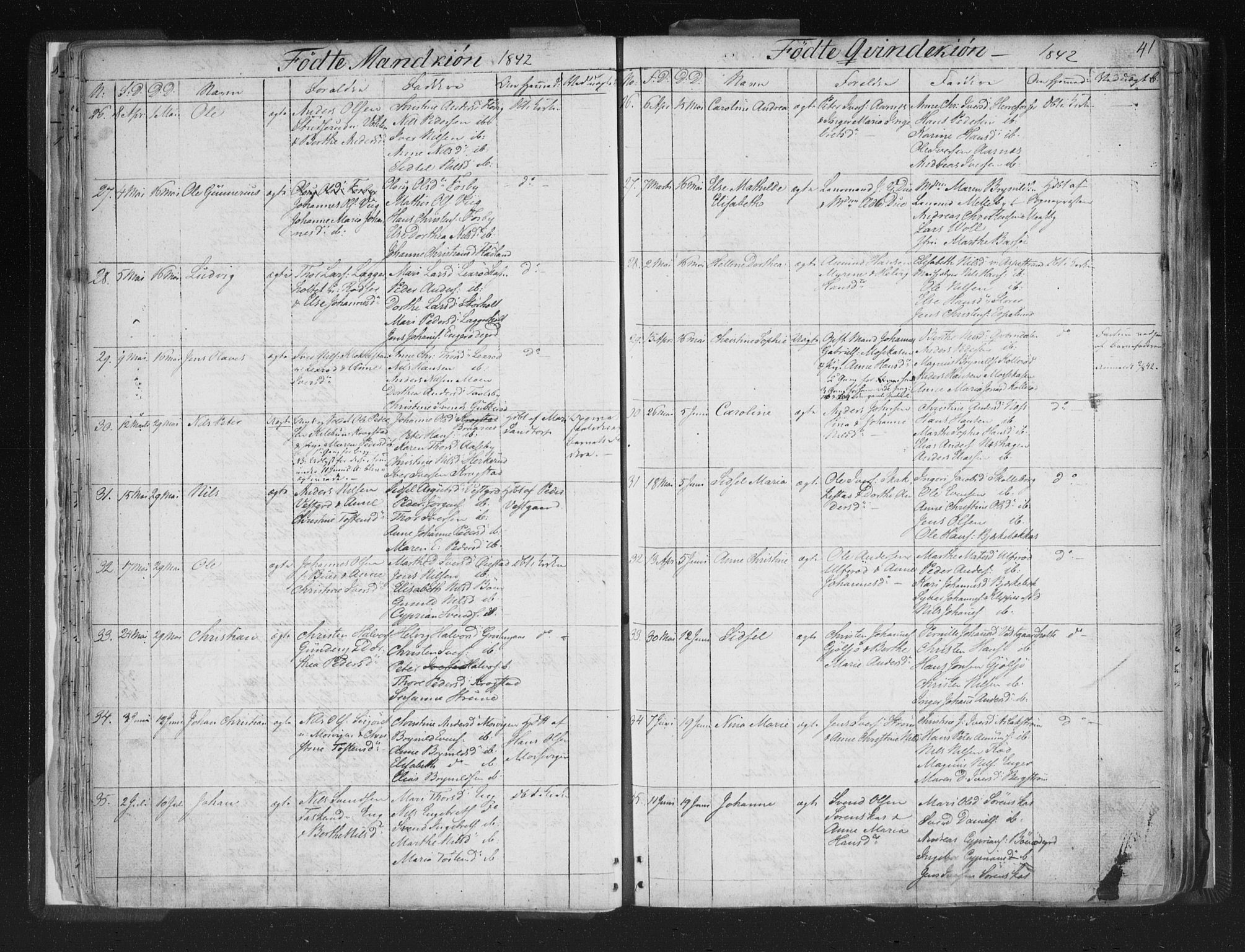 Aremark prestekontor Kirkebøker, AV/SAO-A-10899/F/Fc/L0002: Parish register (official) no. III 2, 1834-1849, p. 41