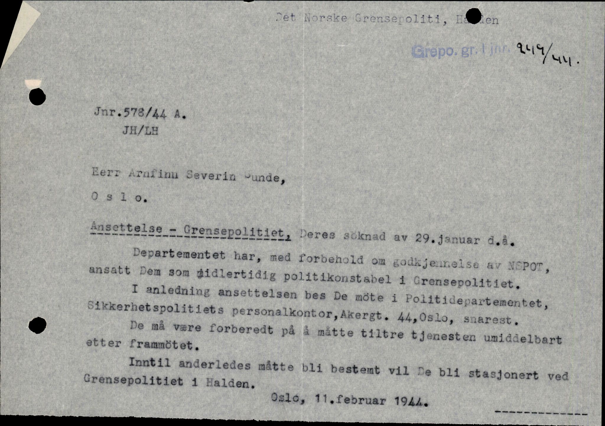 Forsvarets Overkommando. 2 kontor. Arkiv 11.4. Spredte tyske arkivsaker, AV/RA-RAFA-7031/D/Dar/Darc/L0006: BdSN, 1942-1945, p. 1470