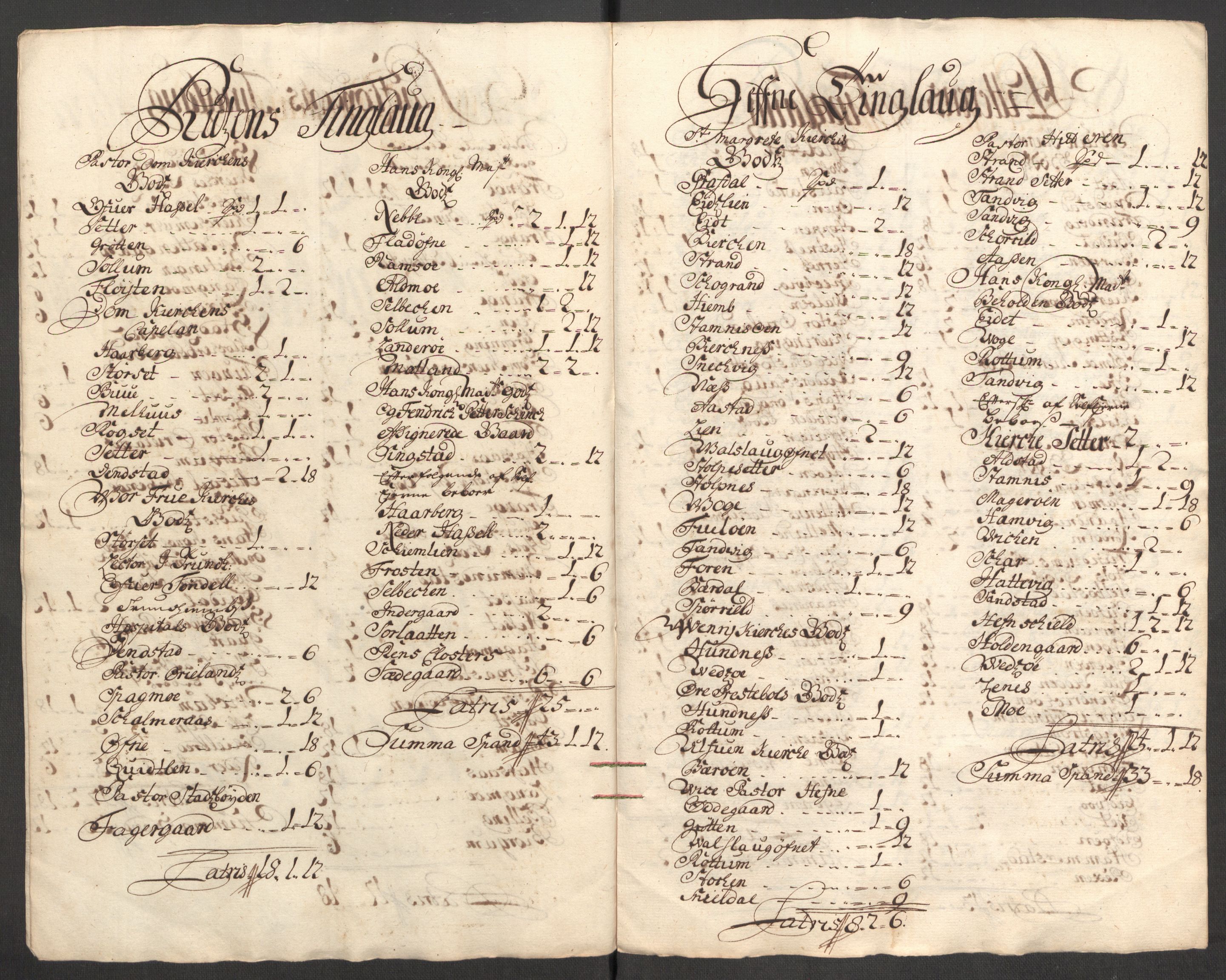 Rentekammeret inntil 1814, Reviderte regnskaper, Fogderegnskap, RA/EA-4092/R57/L3856: Fogderegnskap Fosen, 1704-1705, p. 360