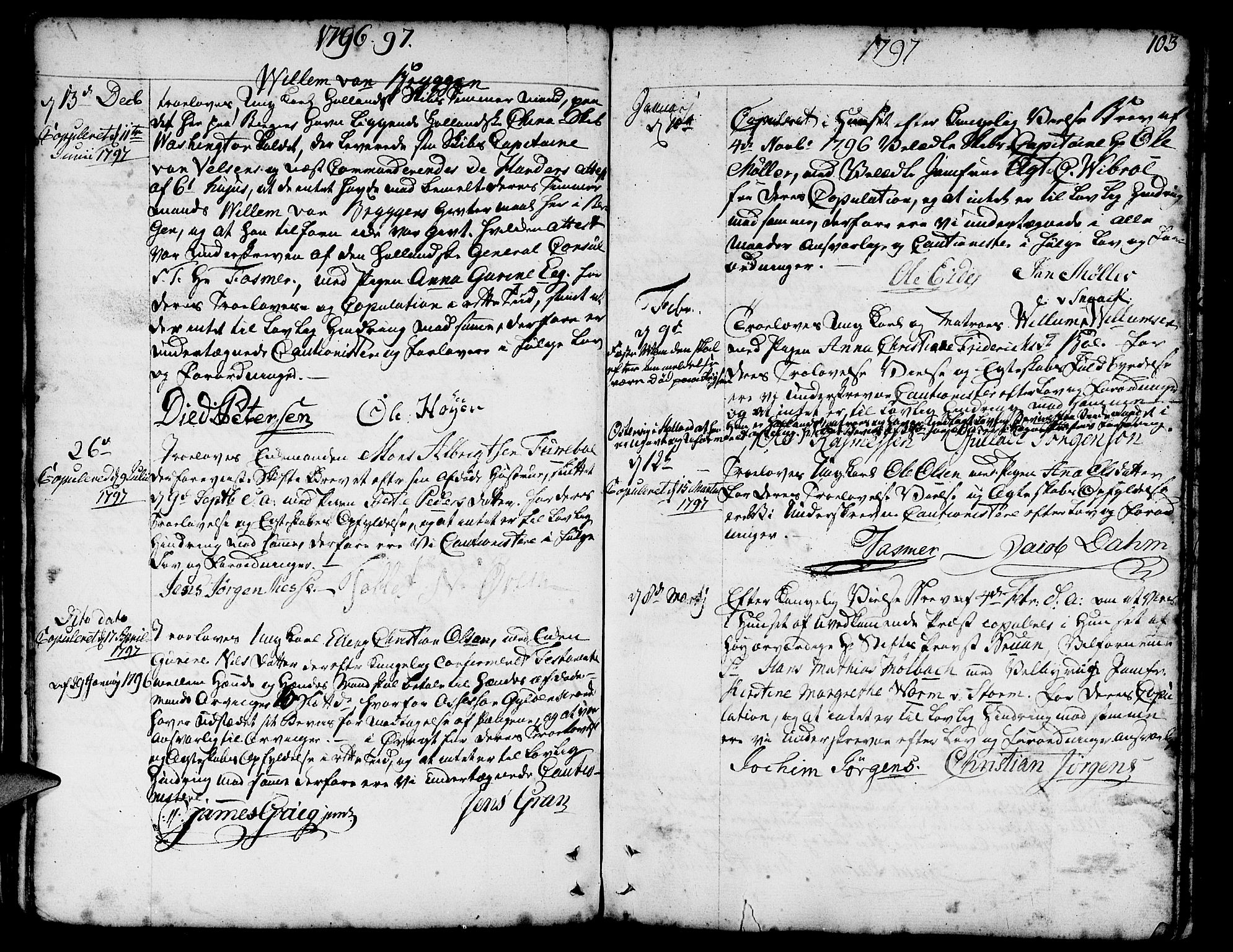 Nykirken Sokneprestembete, SAB/A-77101/H/Haa/L0008: Parish register (official) no. A 8, 1776-1814, p. 103