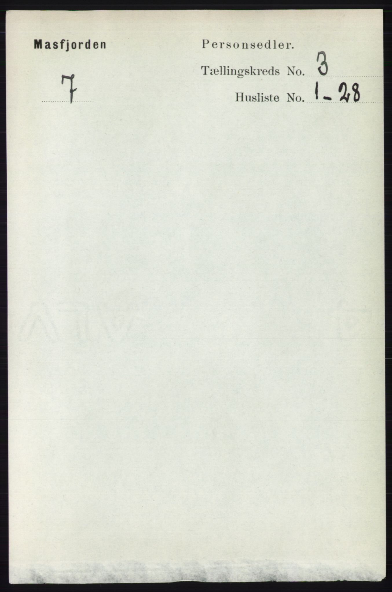 RA, 1891 census for 1266 Masfjorden, 1891, p. 524