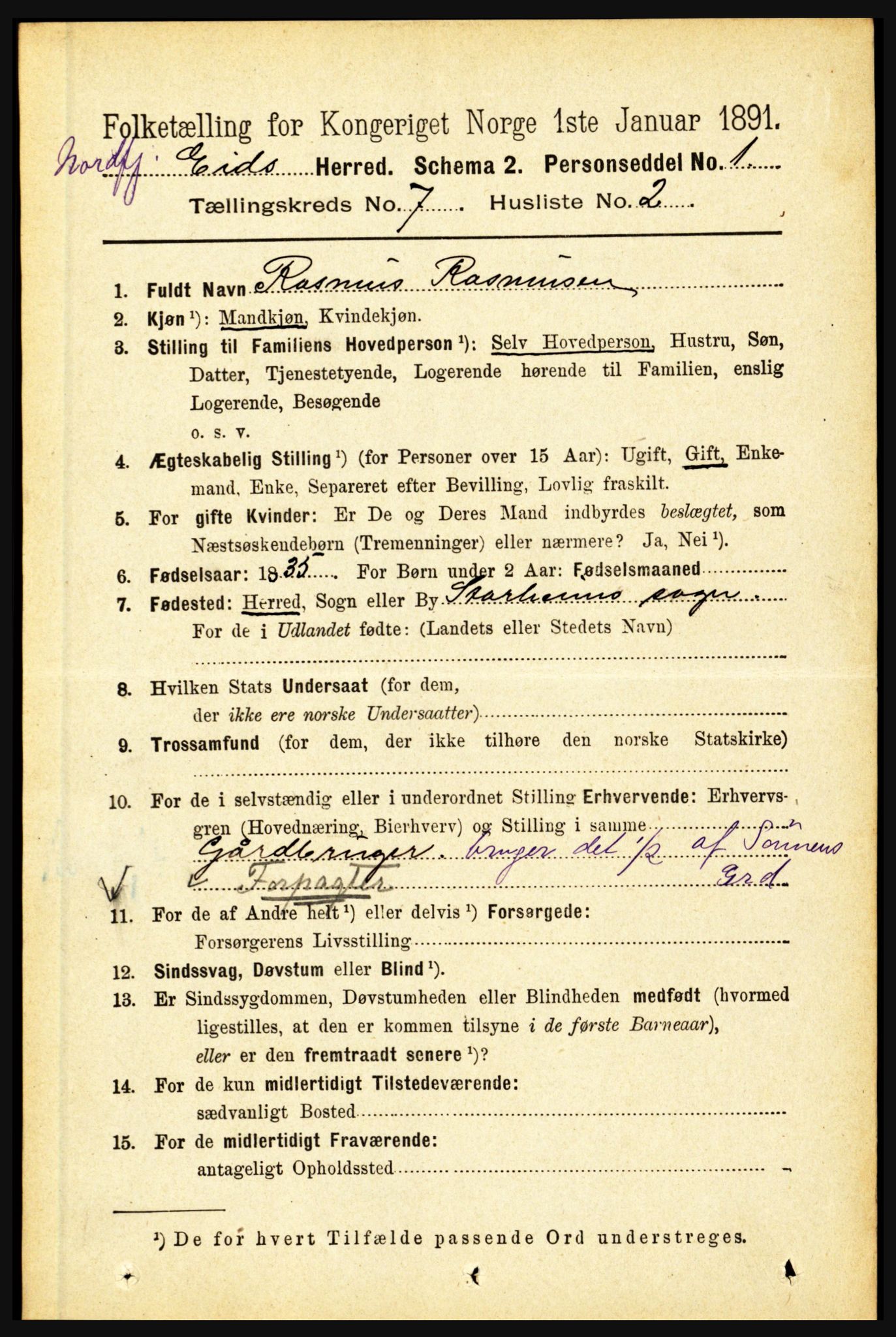 RA, 1891 census for 1443 Eid, 1891, p. 1792