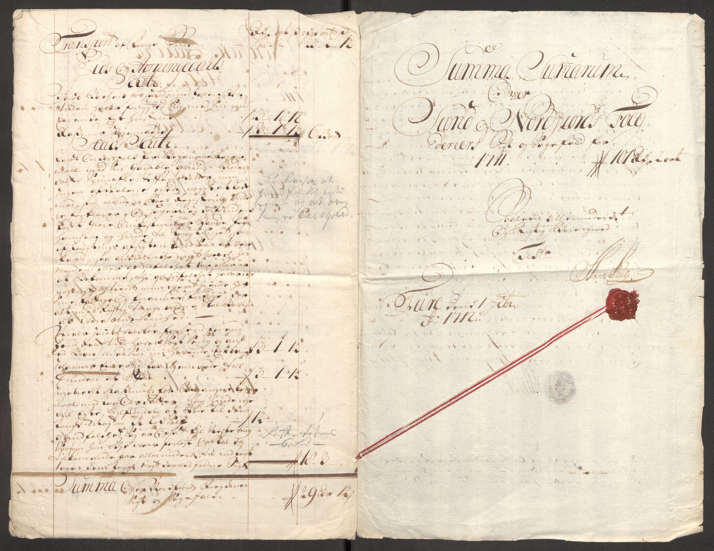 Rentekammeret inntil 1814, Reviderte regnskaper, Fogderegnskap, AV/RA-EA-4092/R53/L3433: Fogderegnskap Sunn- og Nordfjord, 1710-1711, p. 243