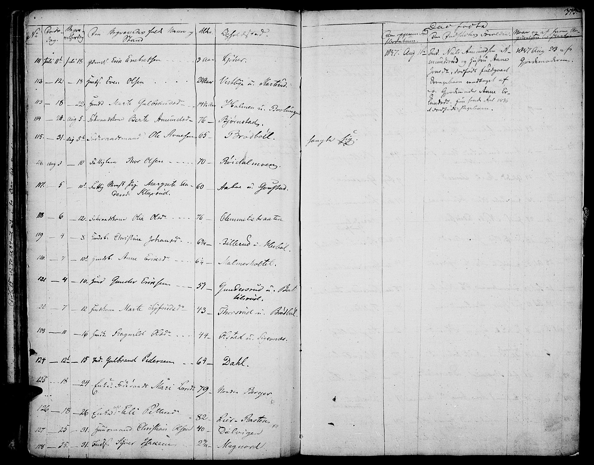 Vinger prestekontor, SAH/PREST-024/H/Ha/Haa/L0007: Parish register (official) no. 7, 1826-1839, p. 373