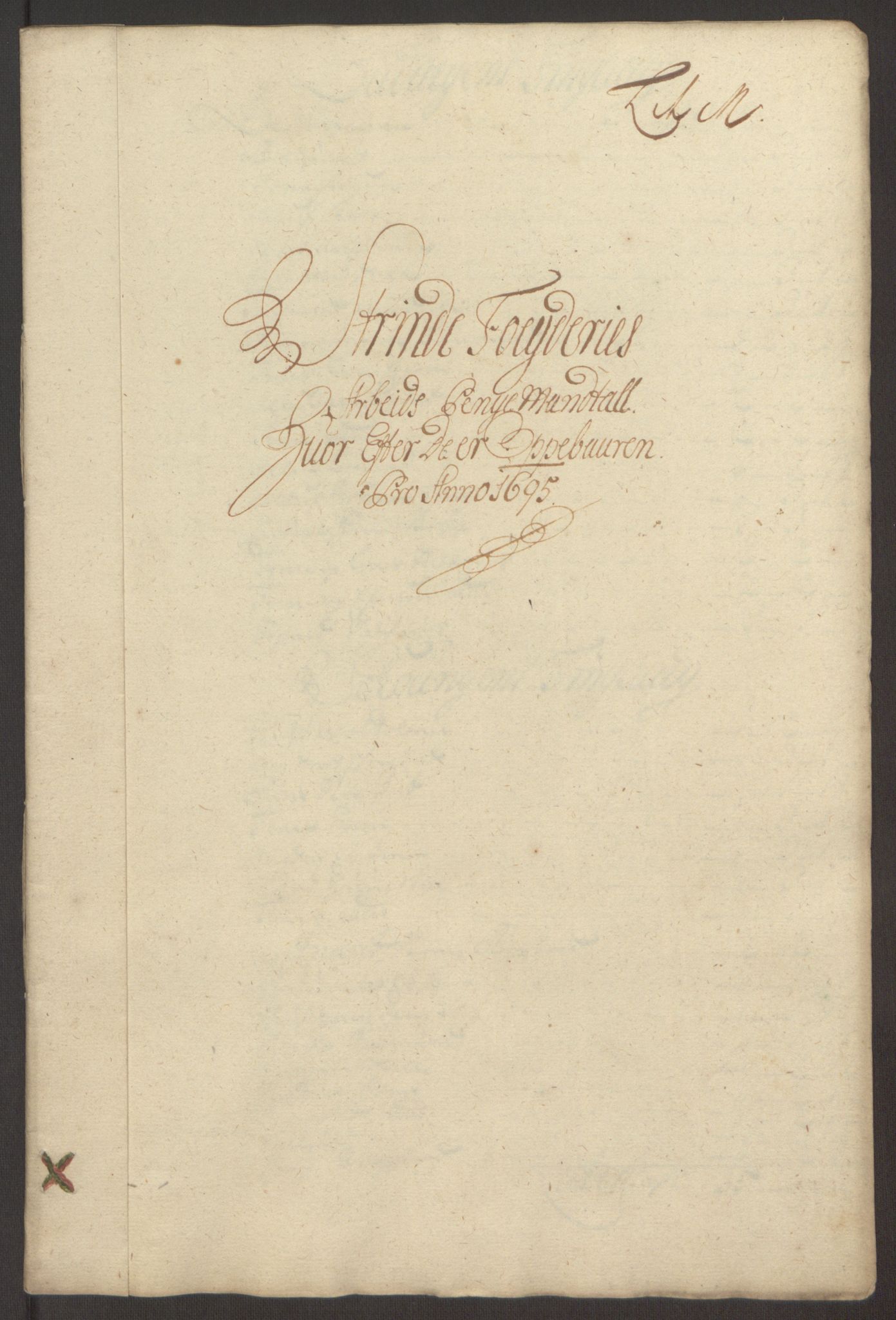 Rentekammeret inntil 1814, Reviderte regnskaper, Fogderegnskap, RA/EA-4092/R61/L4105: Fogderegnskap Strinda og Selbu, 1695, p. 95