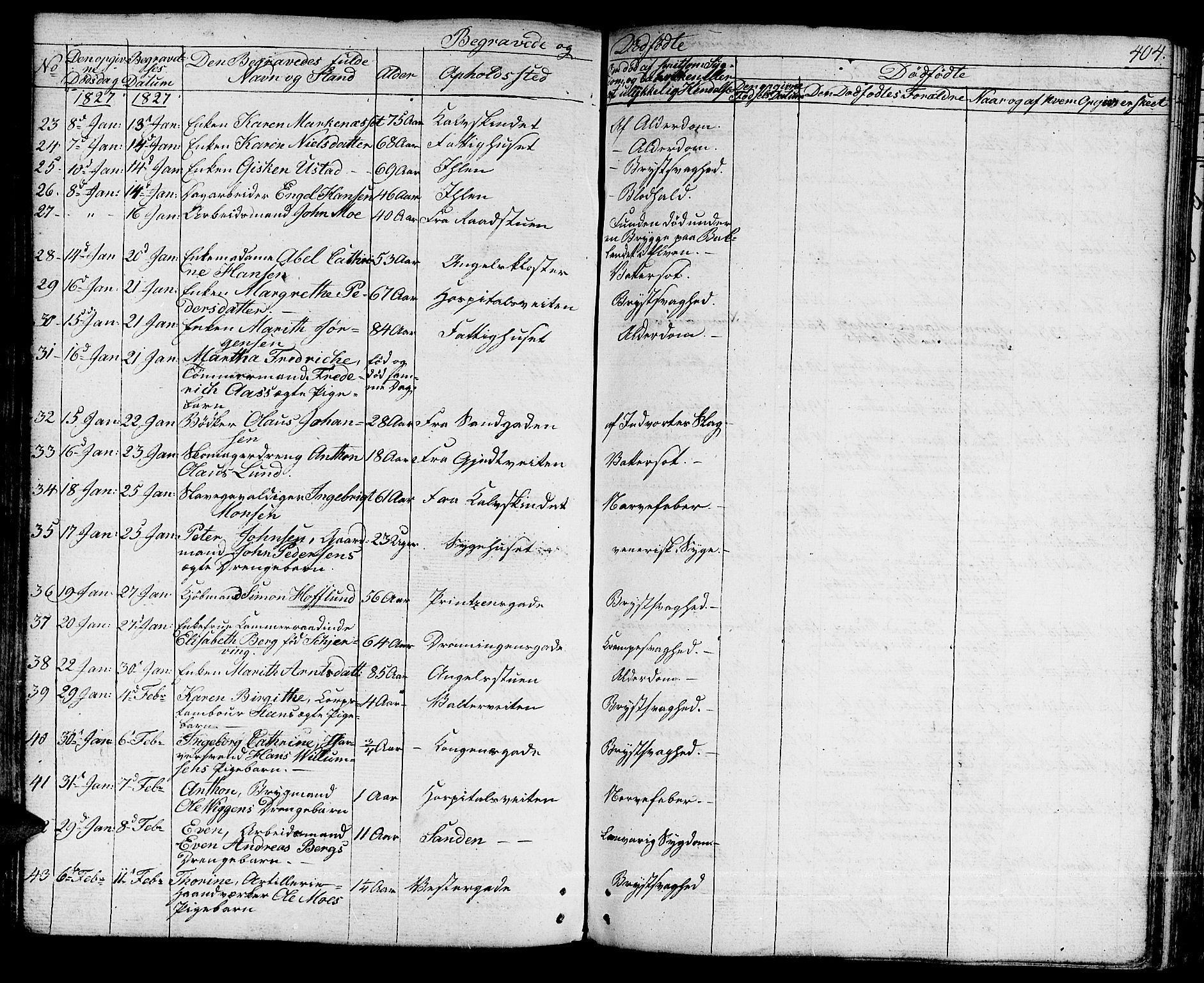 Ministerialprotokoller, klokkerbøker og fødselsregistre - Sør-Trøndelag, AV/SAT-A-1456/601/L0045: Parish register (official) no. 601A13, 1821-1831, p. 404