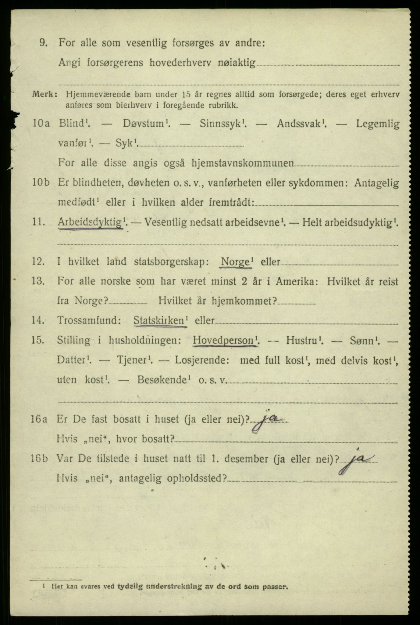 SAB, 1920 census for Røldal, 1920, p. 740