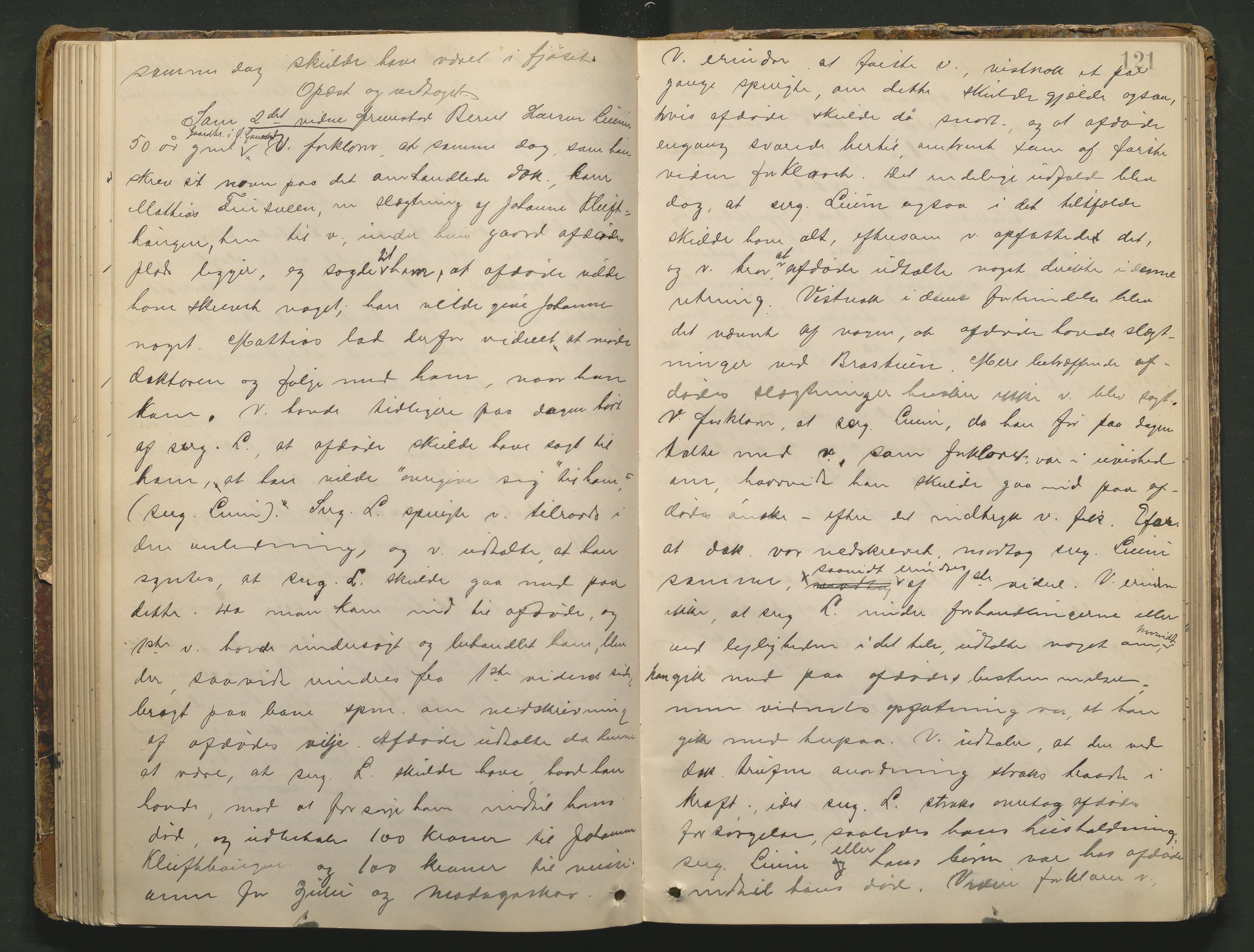 Sør-Gudbrandsdal tingrett, AV/SAH-TING-004/J/Ja/Jad/L0001: Skifteforhandlingsprotokoll - Fåberg og Gausdal, 1899-1911, p. 120b-121a