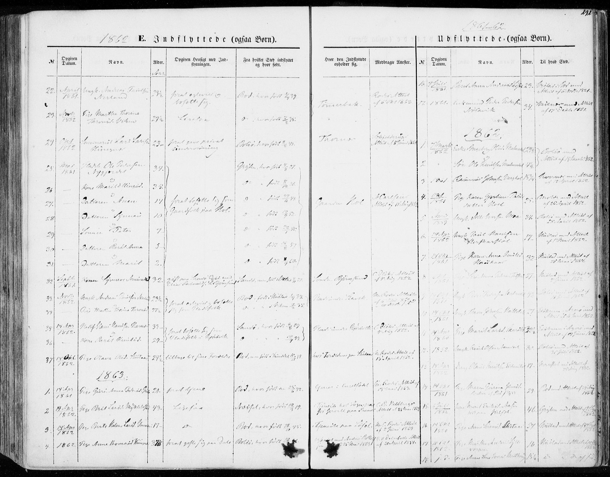 Ministerialprotokoller, klokkerbøker og fødselsregistre - Møre og Romsdal, AV/SAT-A-1454/565/L0748: Parish register (official) no. 565A02, 1845-1872, p. 292