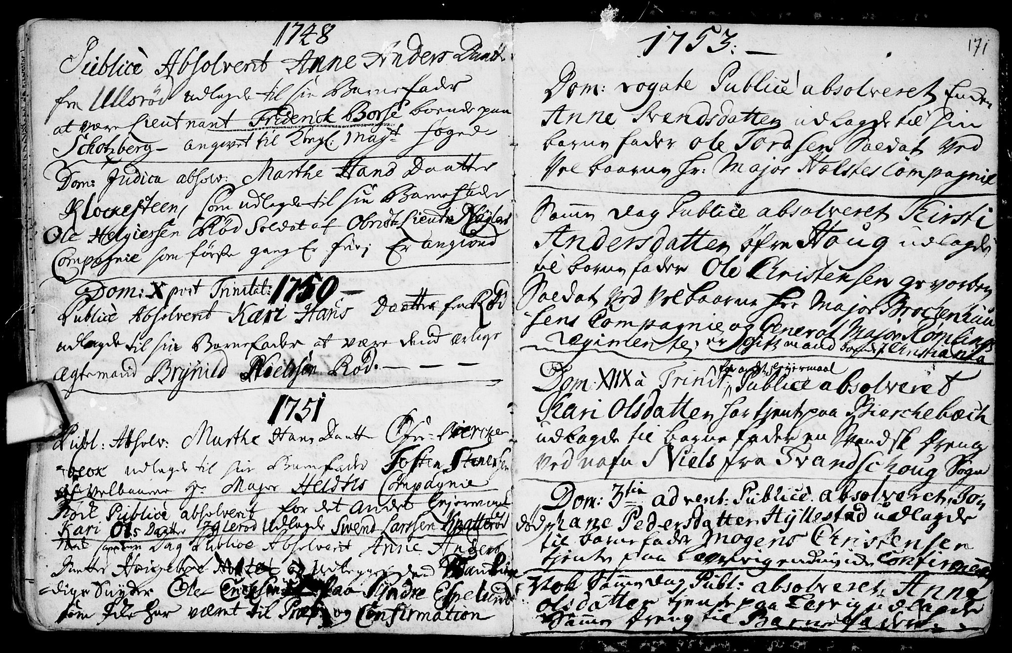 Aremark prestekontor Kirkebøker, SAO/A-10899/F/Fa/L0003: Parish register (official) no. I 3, 1745-1795, p. 171