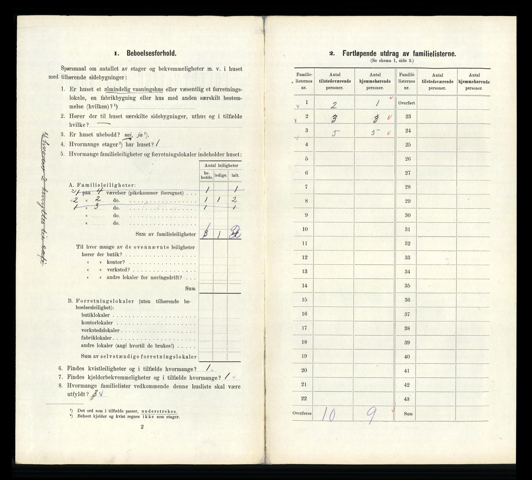 RA, 1910 census for Brevik, 1910, p. 1629