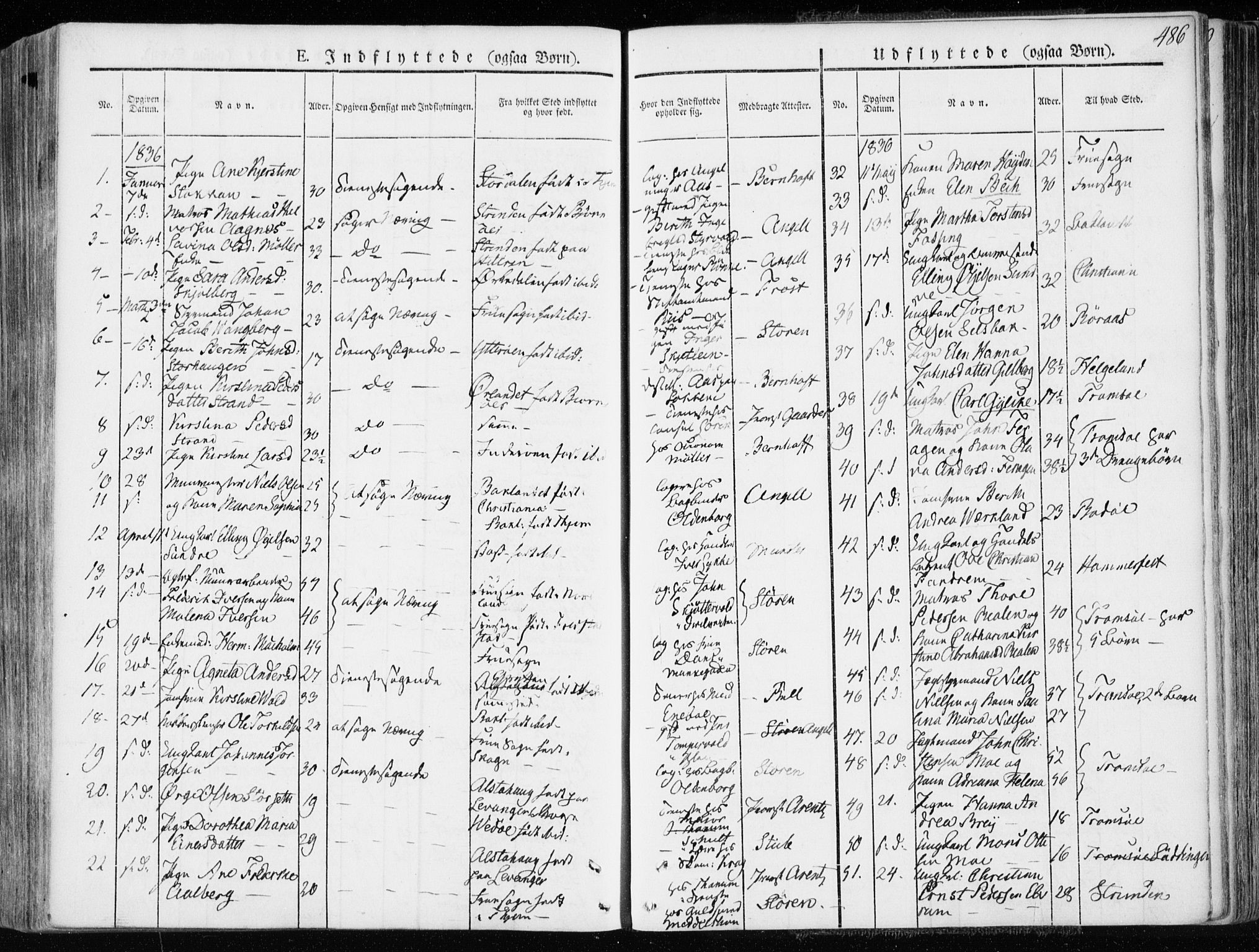 Ministerialprotokoller, klokkerbøker og fødselsregistre - Sør-Trøndelag, AV/SAT-A-1456/601/L0047: Parish register (official) no. 601A15, 1831-1839, p. 486