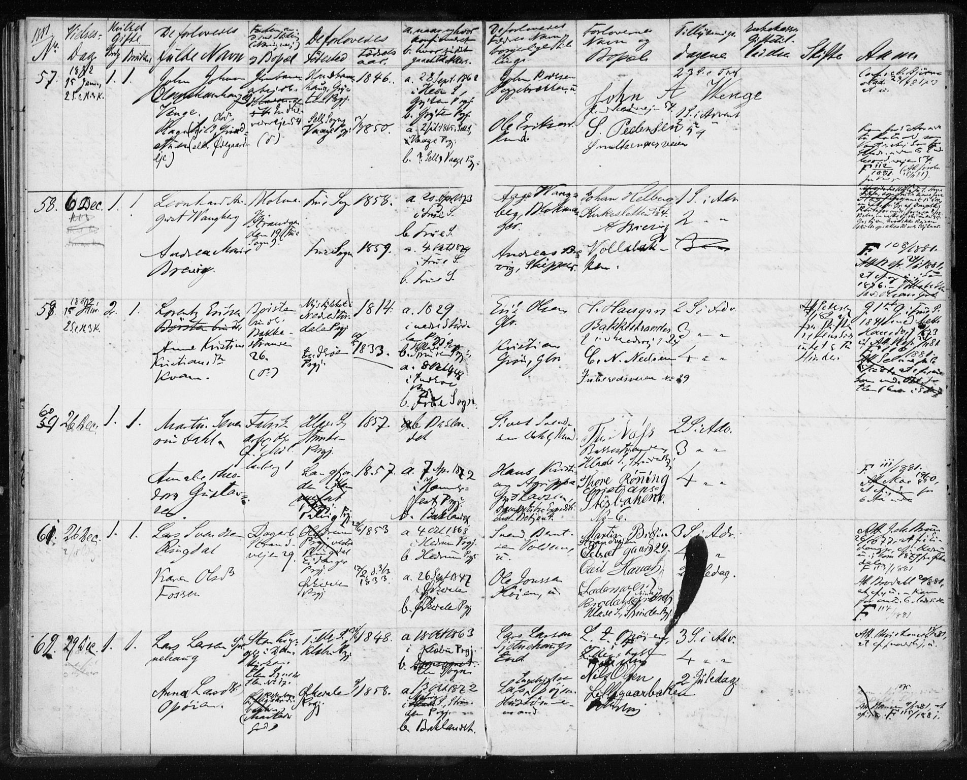 Ministerialprotokoller, klokkerbøker og fødselsregistre - Sør-Trøndelag, SAT/A-1456/604/L0188: Parish register (official) no. 604A11, 1878-1892