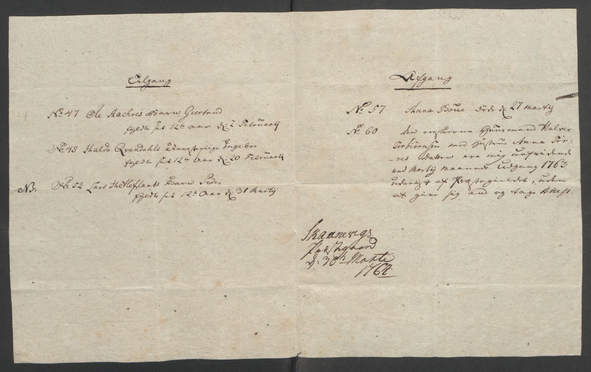 Rentekammeret inntil 1814, Reviderte regnskaper, Fogderegnskap, RA/EA-4092/R49/L3157: Ekstraskatten Rosendal Baroni, 1762-1772, p. 82