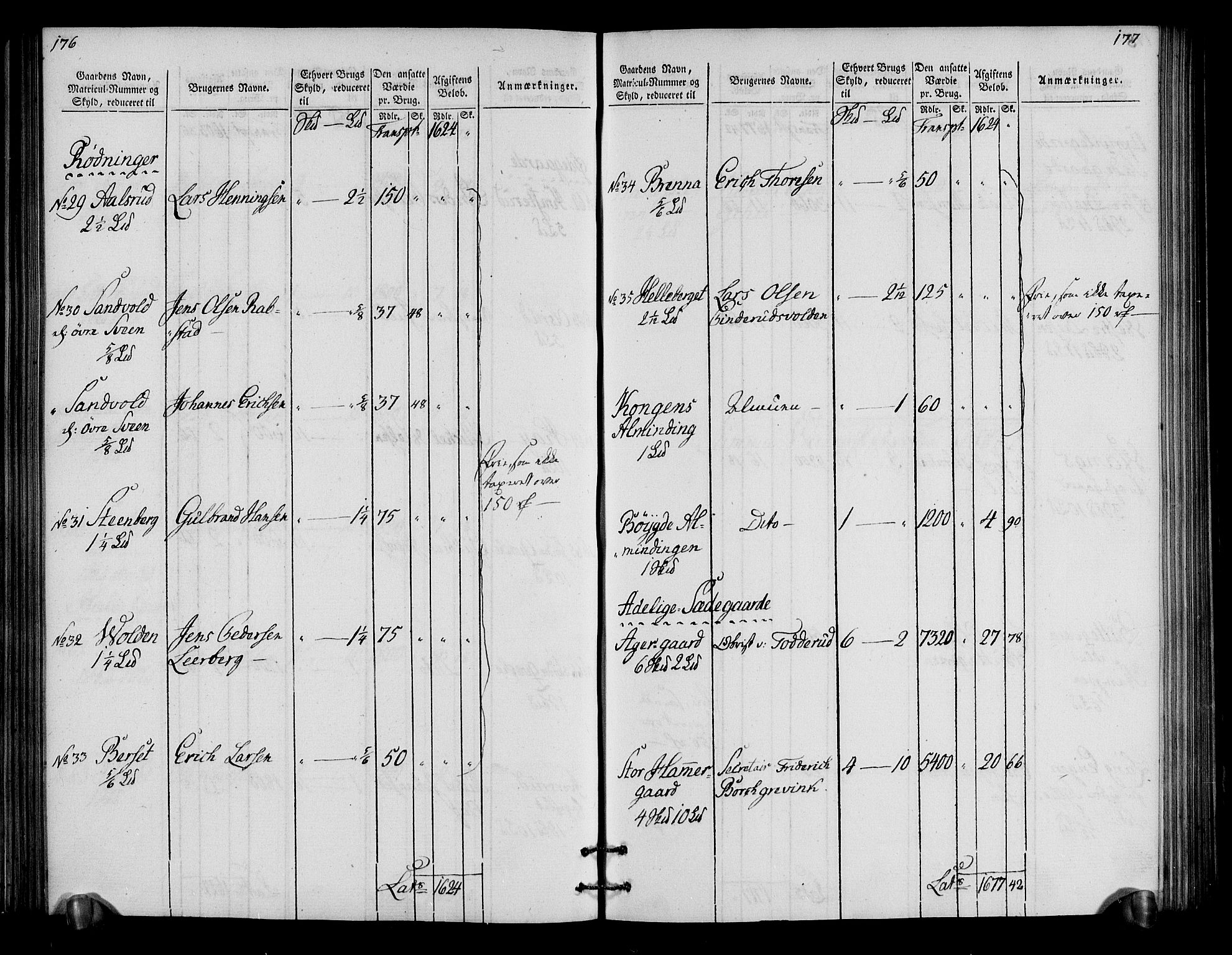 Rentekammeret inntil 1814, Realistisk ordnet avdeling, AV/RA-EA-4070/N/Ne/Nea/L0034: Hedmark fogderi. Oppebørselsregister, 1803-1804, p. 92