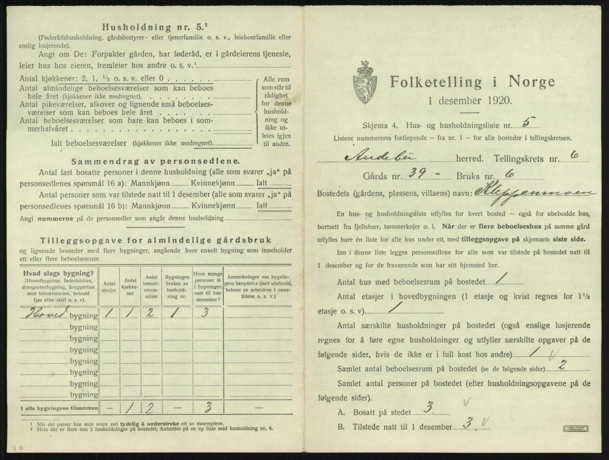 SAKO, 1920 census for Andebu, 1920, p. 362