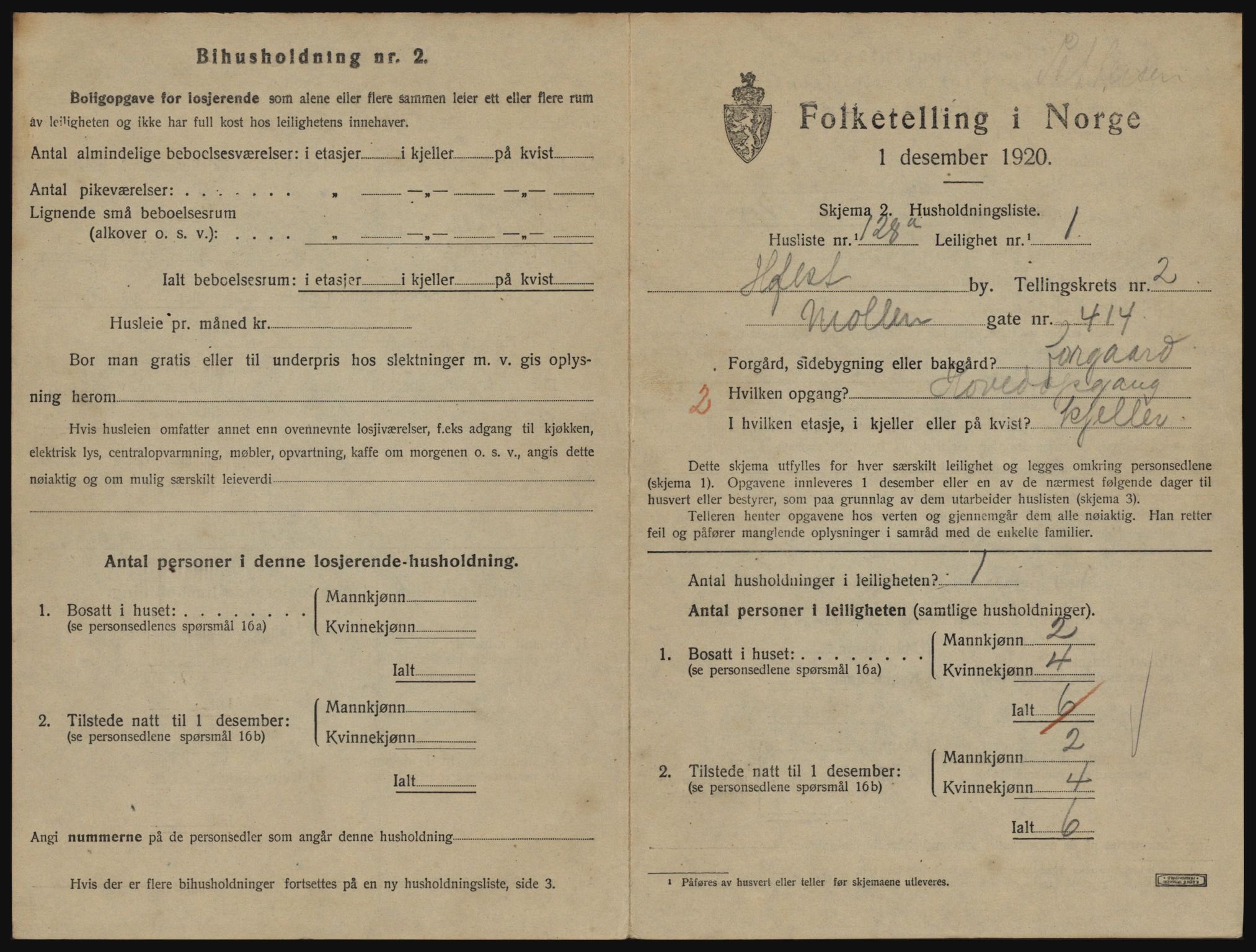 SATØ, 1920 census for Hammerfest, 1920, p. 2294