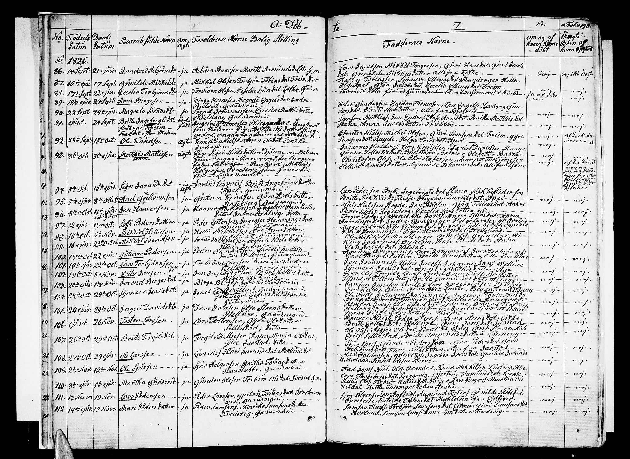 Ullensvang sokneprestembete, SAB/A-78701/H/Haa: Parish register (official) no. A 10, 1825-1853, p. 7