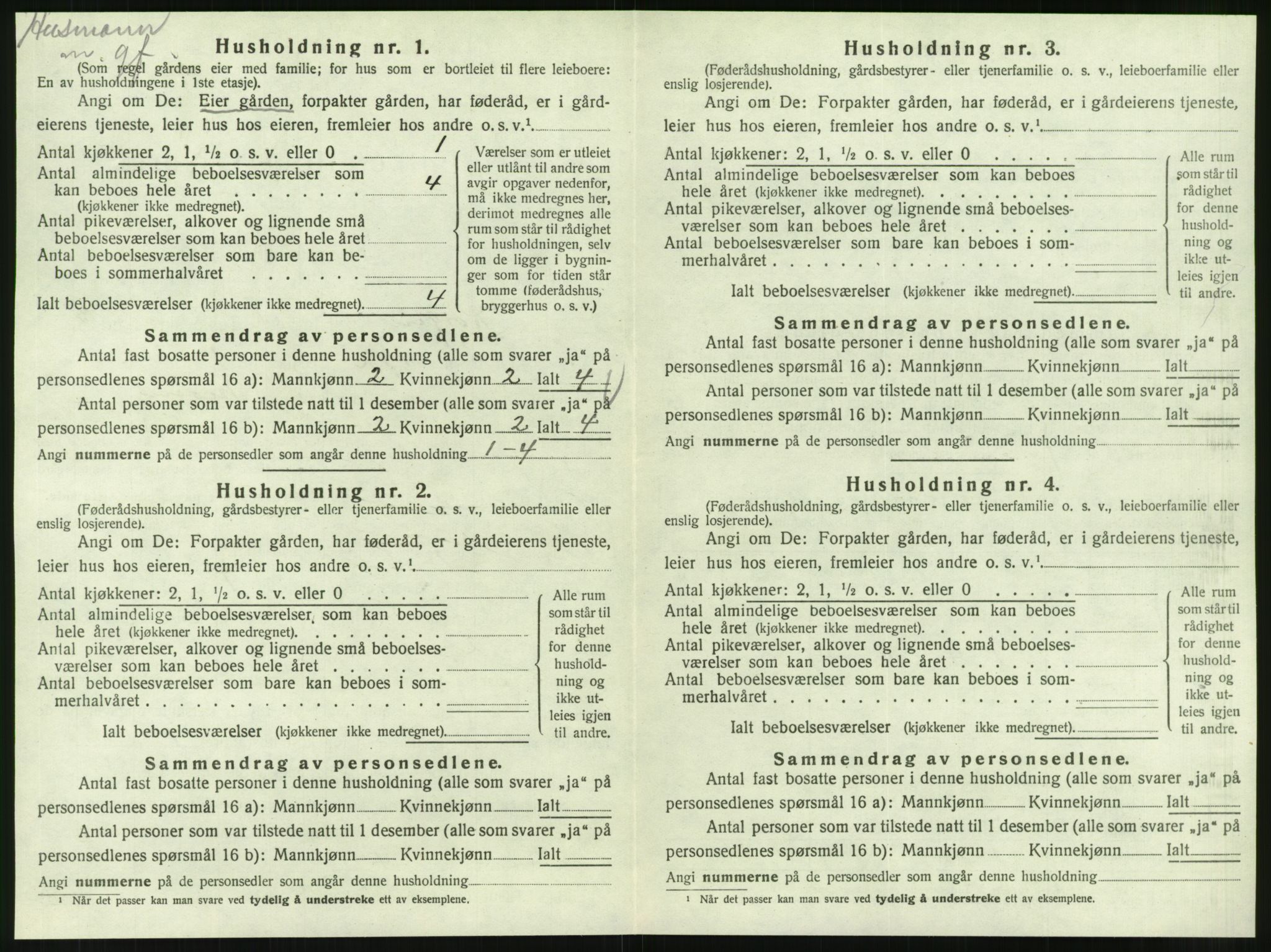 SAT, 1920 census for Korgen, 1920, p. 187