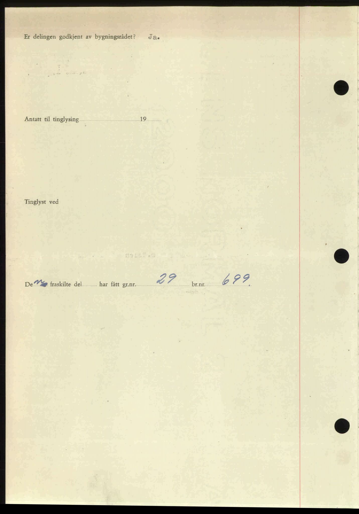 Follo sorenskriveri, SAO/A-10274/G/Ga/Gaa/L0085: Mortgage book no. I 85, 1948-1948, Diary no: : 3093/1948