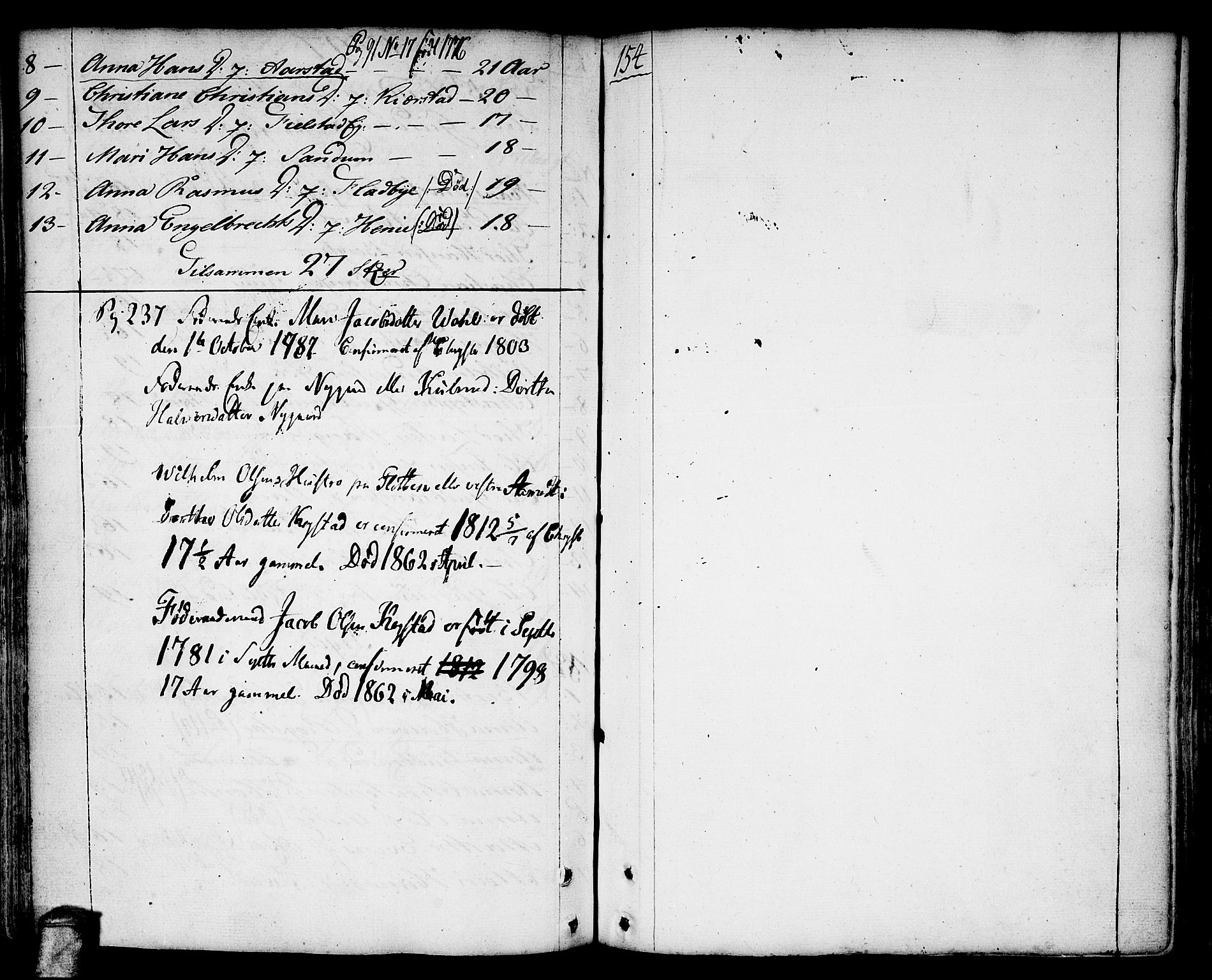 Gjerdrum prestekontor Kirkebøker, AV/SAO-A-10412b/F/Fa/L0002: Parish register (official) no. I 2, 1737-1797, p. 154