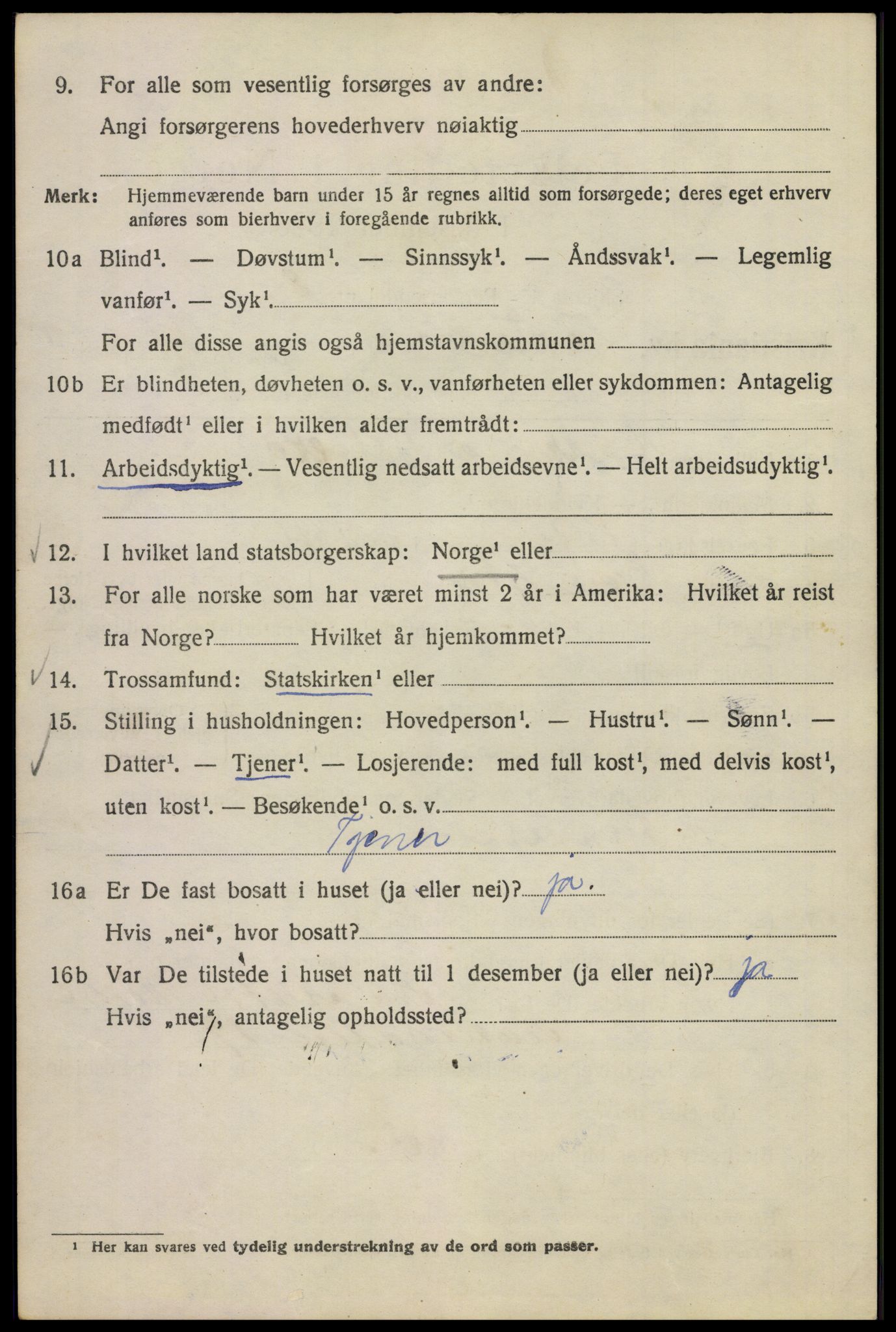 SAO, 1920 census for Kristiania, 1920, p. 564950