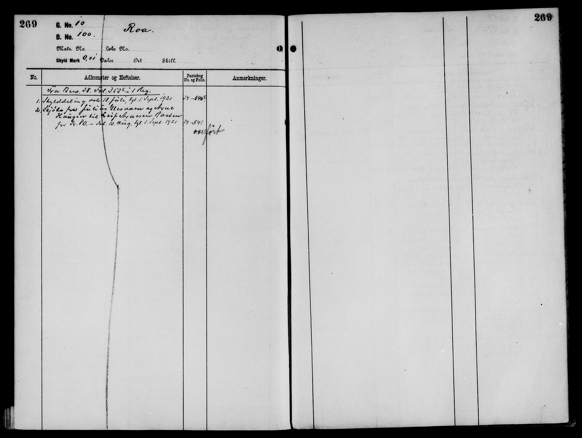 Sør-Østerdal sorenskriveri, AV/SAH-TING-018/H/Ha/Had/L0061: Mortgage register no. 4, 1850-1950, p. 269