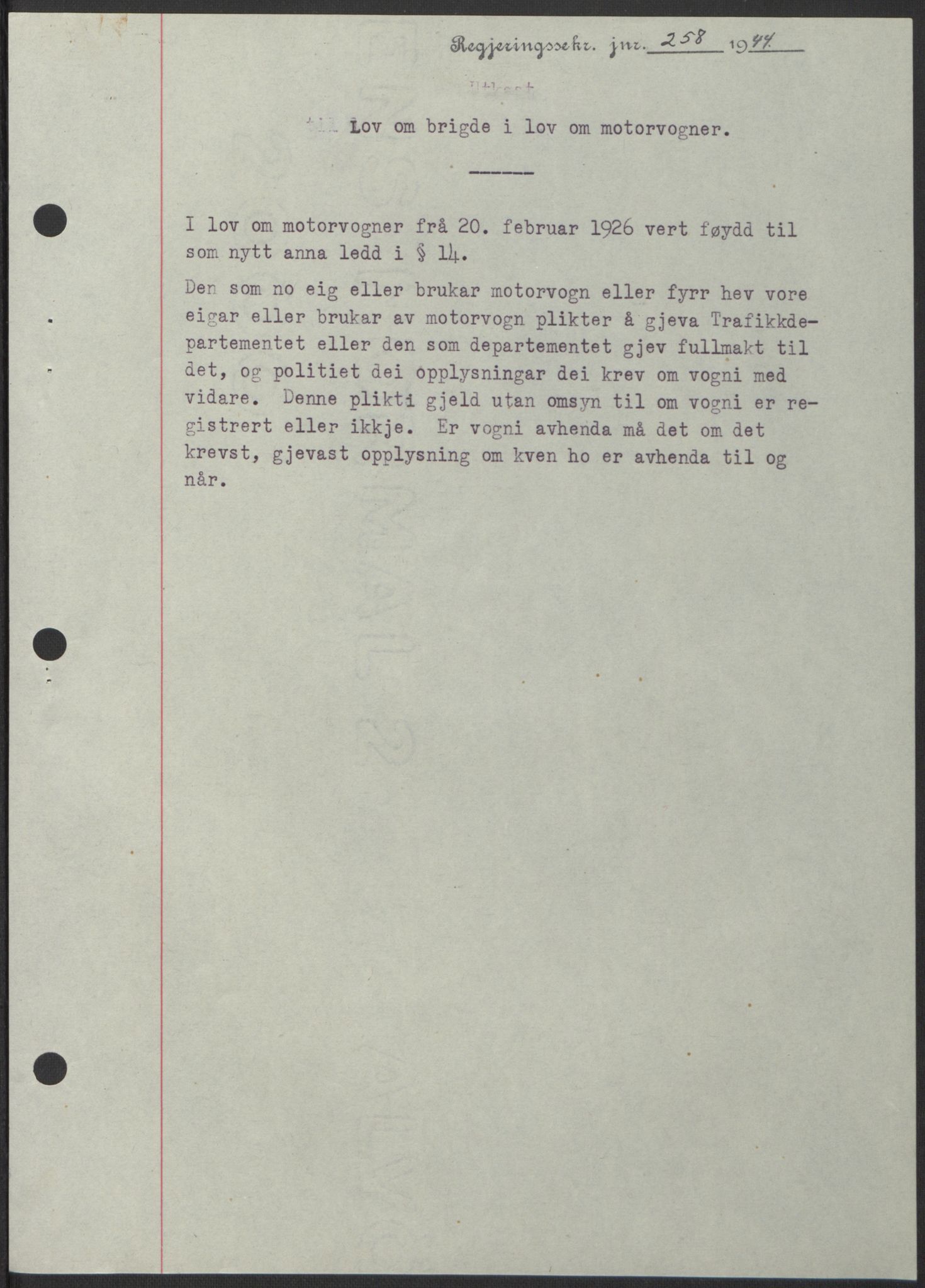 NS-administrasjonen 1940-1945 (Statsrådsekretariatet, de kommisariske statsråder mm), AV/RA-S-4279/D/Db/L0100: Lover, 1944, p. 482