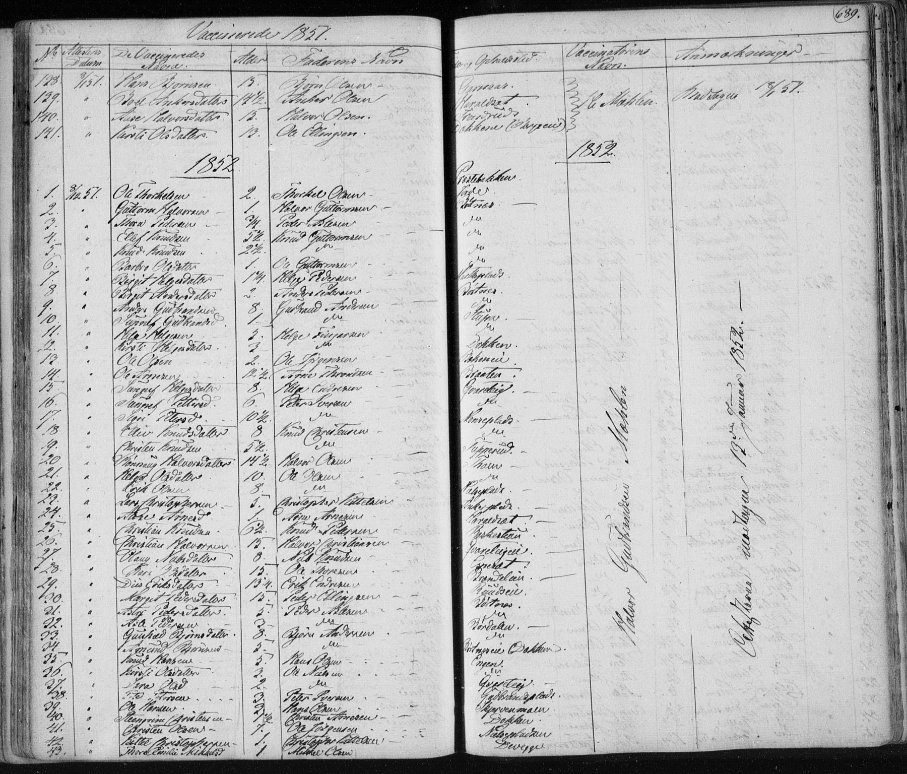 Nes kirkebøker, SAKO/A-236/F/Fa/L0009: Parish register (official) no. 9, 1834-1863, p. 689