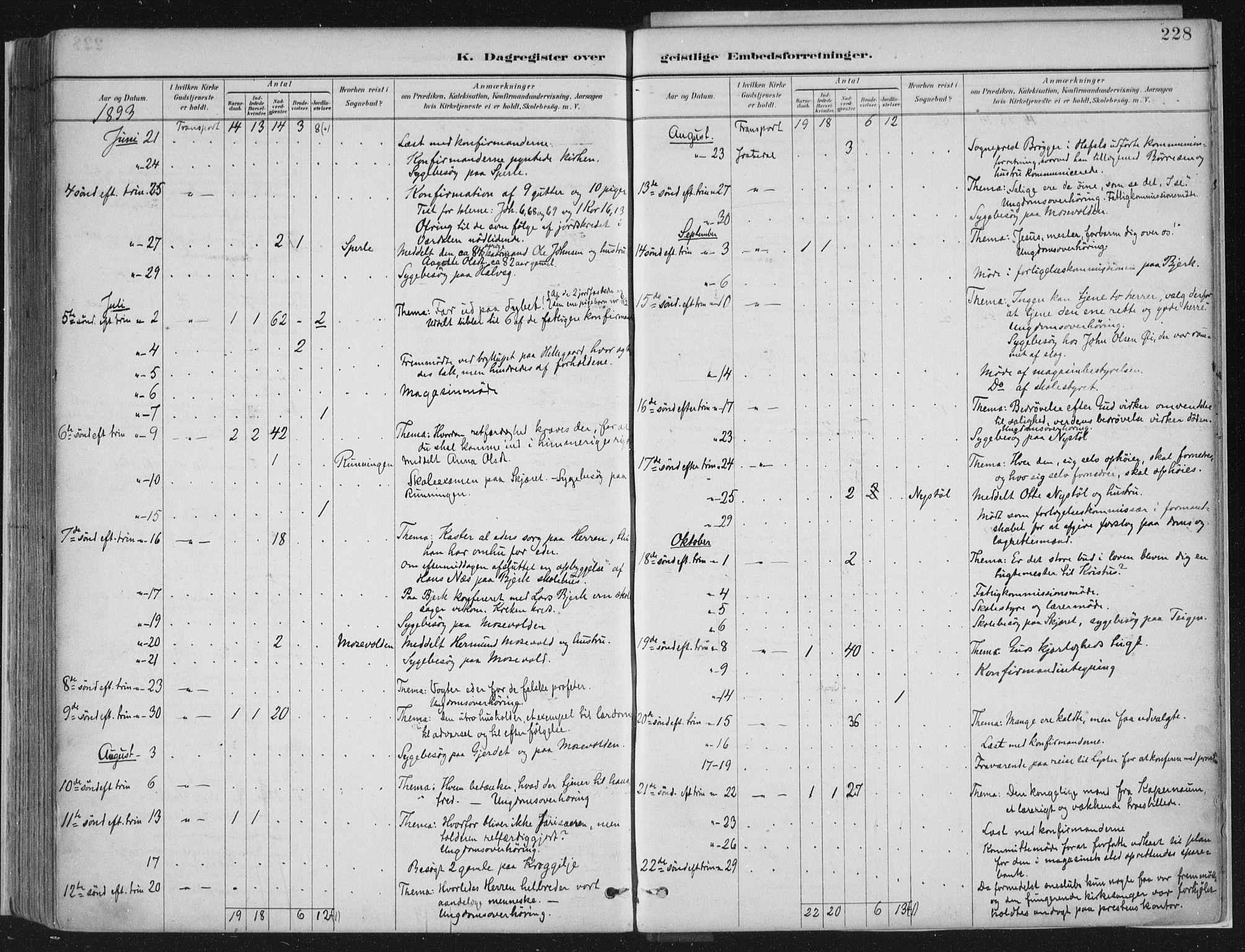 Jostedal sokneprestembete, SAB/A-80601/H/Haa/Haab/L0001: Parish register (official) no. B 1, 1887-1914, p. 228