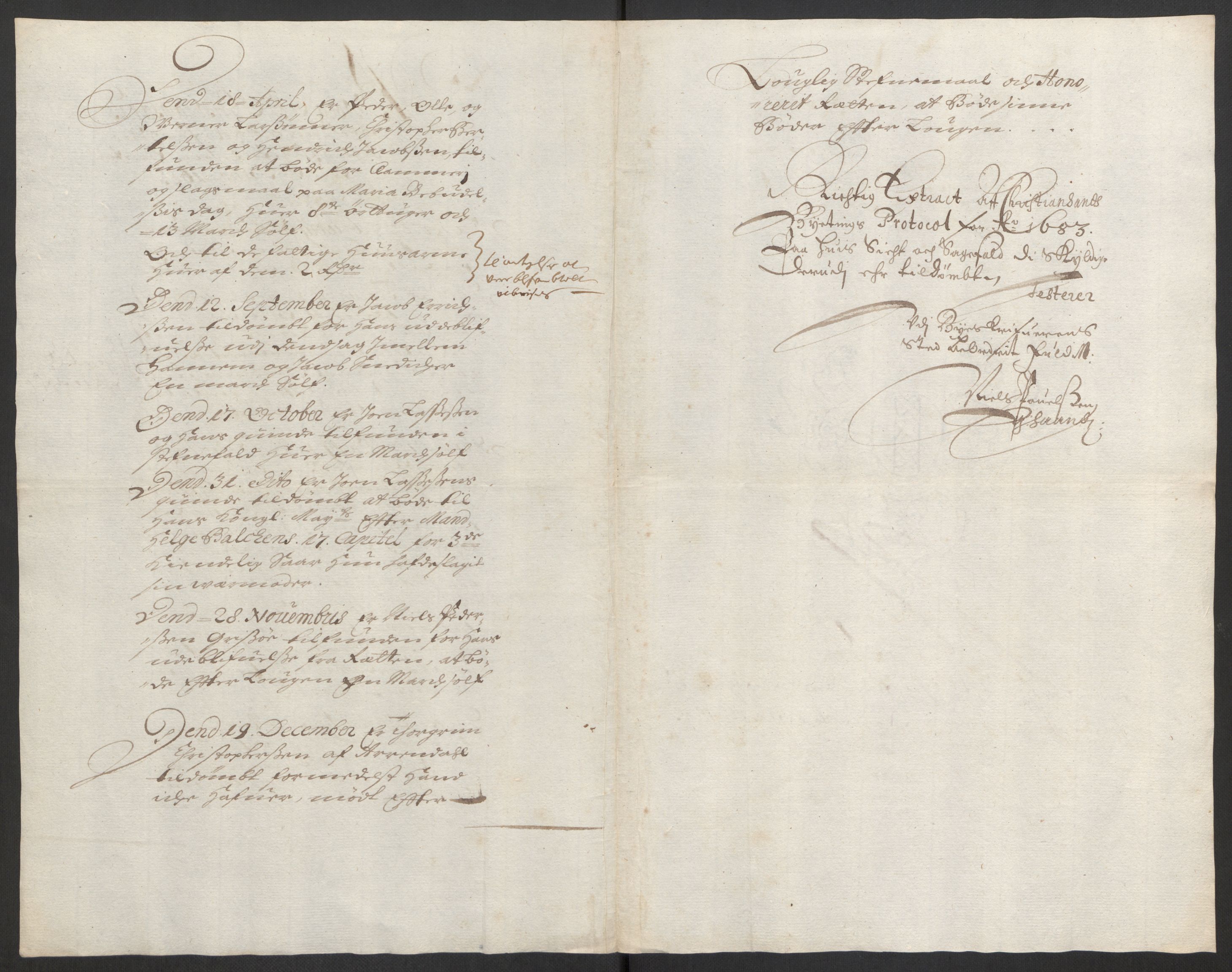 Rentekammeret inntil 1814, Reviderte regnskaper, Byregnskaper, AV/RA-EA-4066/R/Rm/L0285: [M18] Sikt og sakefall, 1681-1718, p. 30