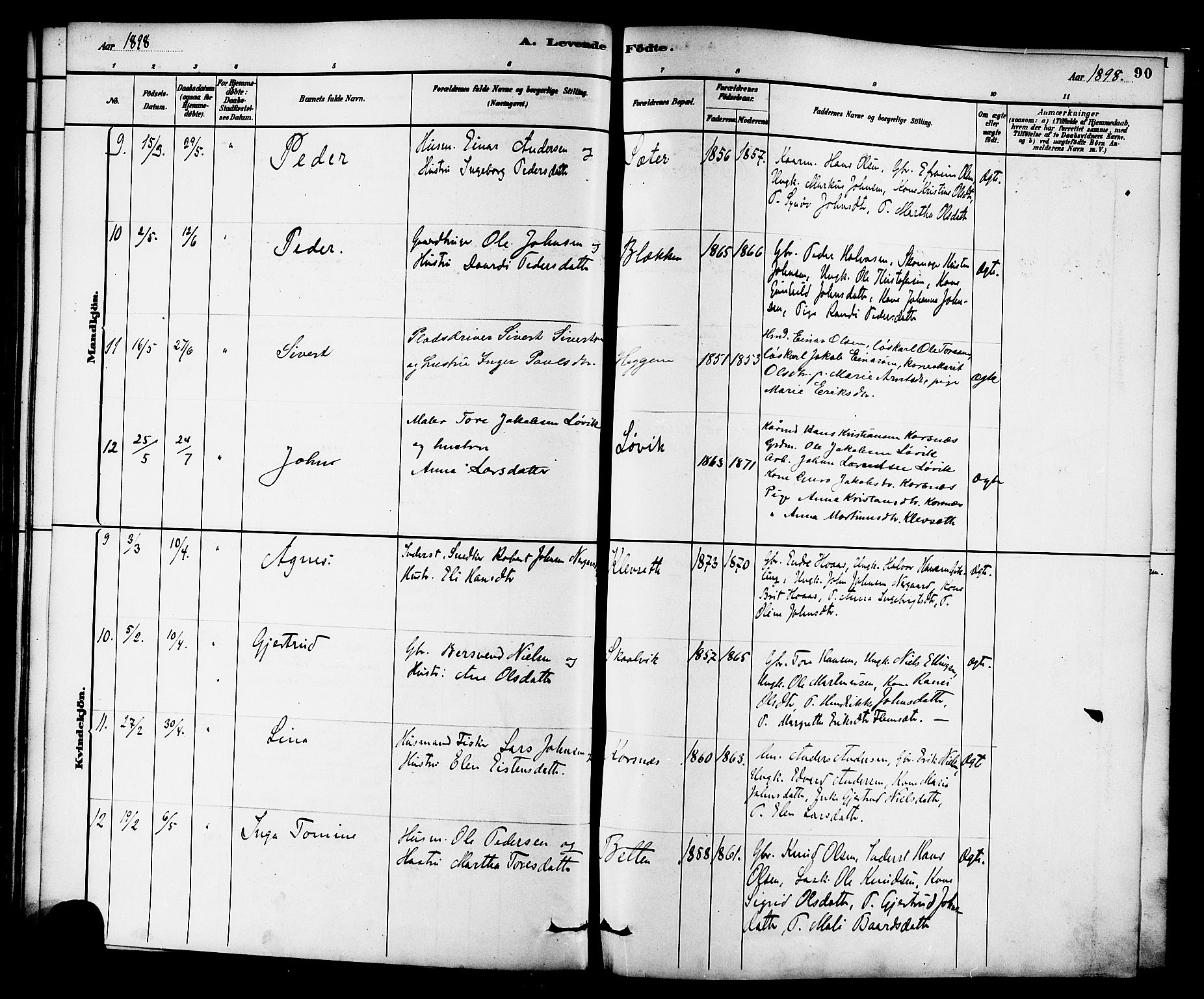 Ministerialprotokoller, klokkerbøker og fødselsregistre - Møre og Romsdal, AV/SAT-A-1454/576/L0885: Parish register (official) no. 576A03, 1880-1898, p. 90