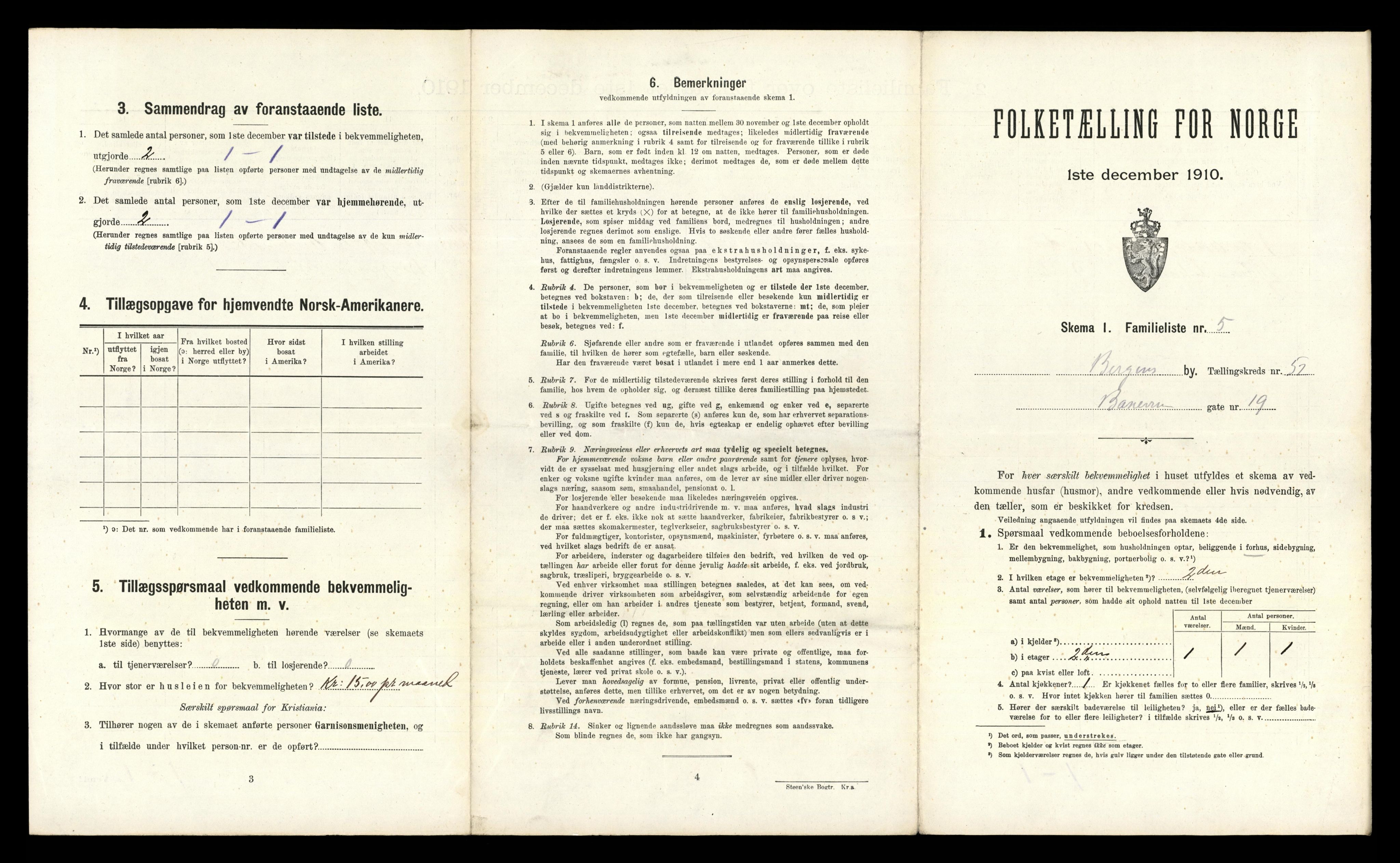 RA, 1910 census for Bergen, 1910, p. 17949