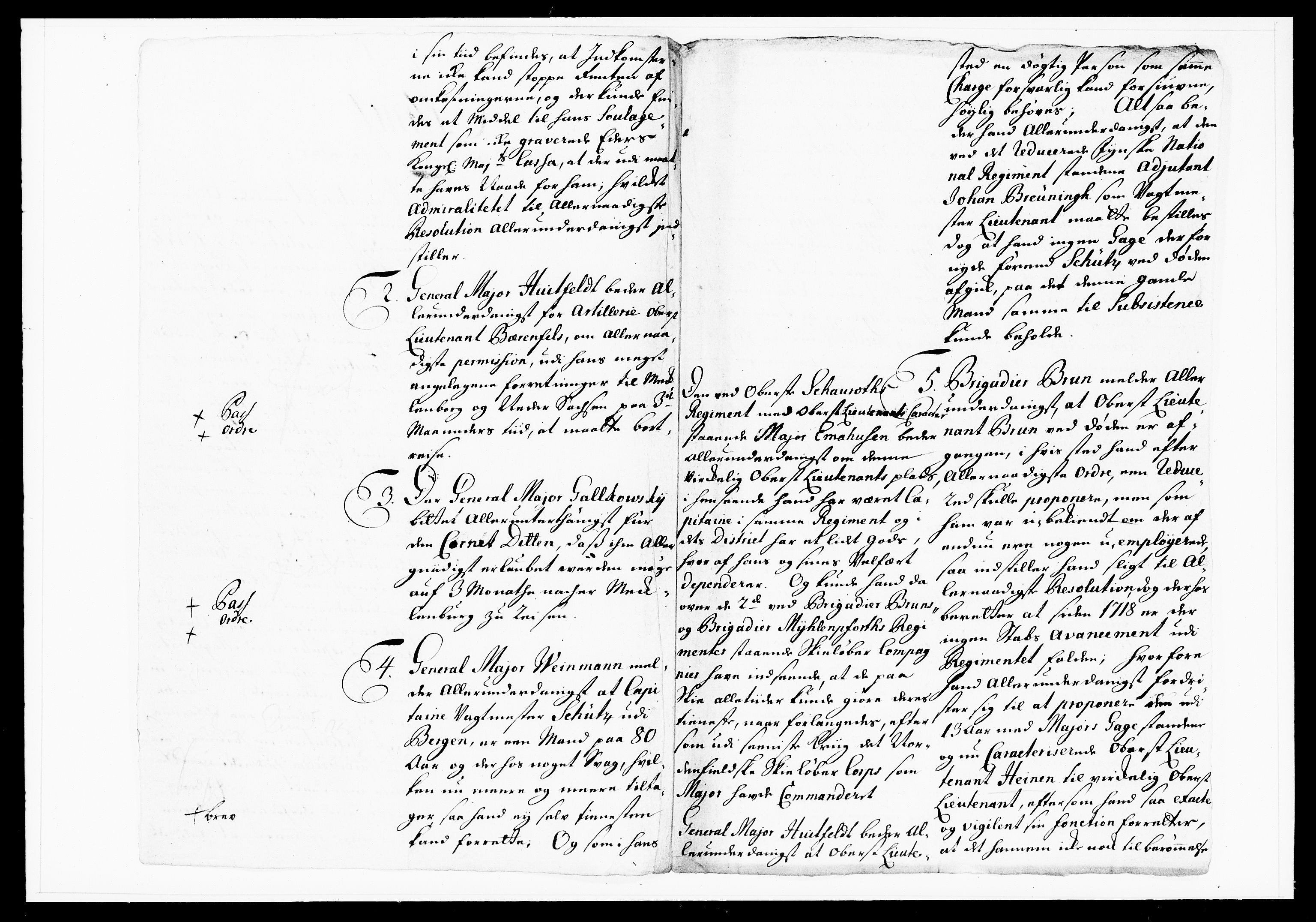 Krigskollegiet, Krigskancelliet, DRA/A-0006/-/1103-1107: Refererede sager, 1732, p. 163