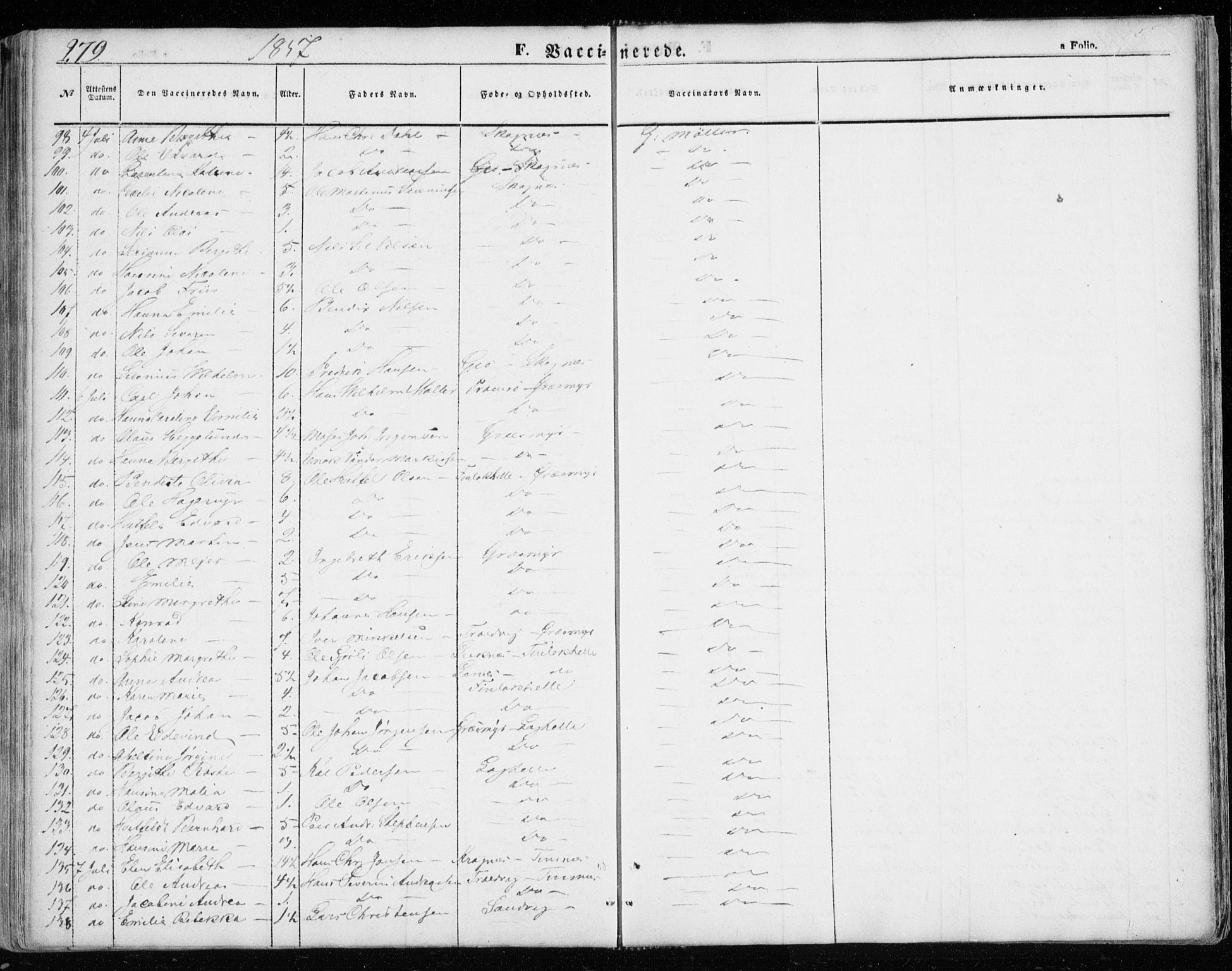 Lenvik sokneprestembete, AV/SATØ-S-1310/H/Ha/Haa/L0007kirke: Parish register (official) no. 7, 1855-1865, p. 279