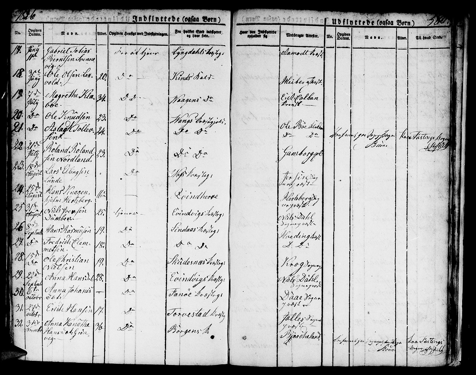 Domkirken sokneprestembete, SAB/A-74801/H/Hab/L0002: Parish register (copy) no. A 2, 1821-1839, p. 580