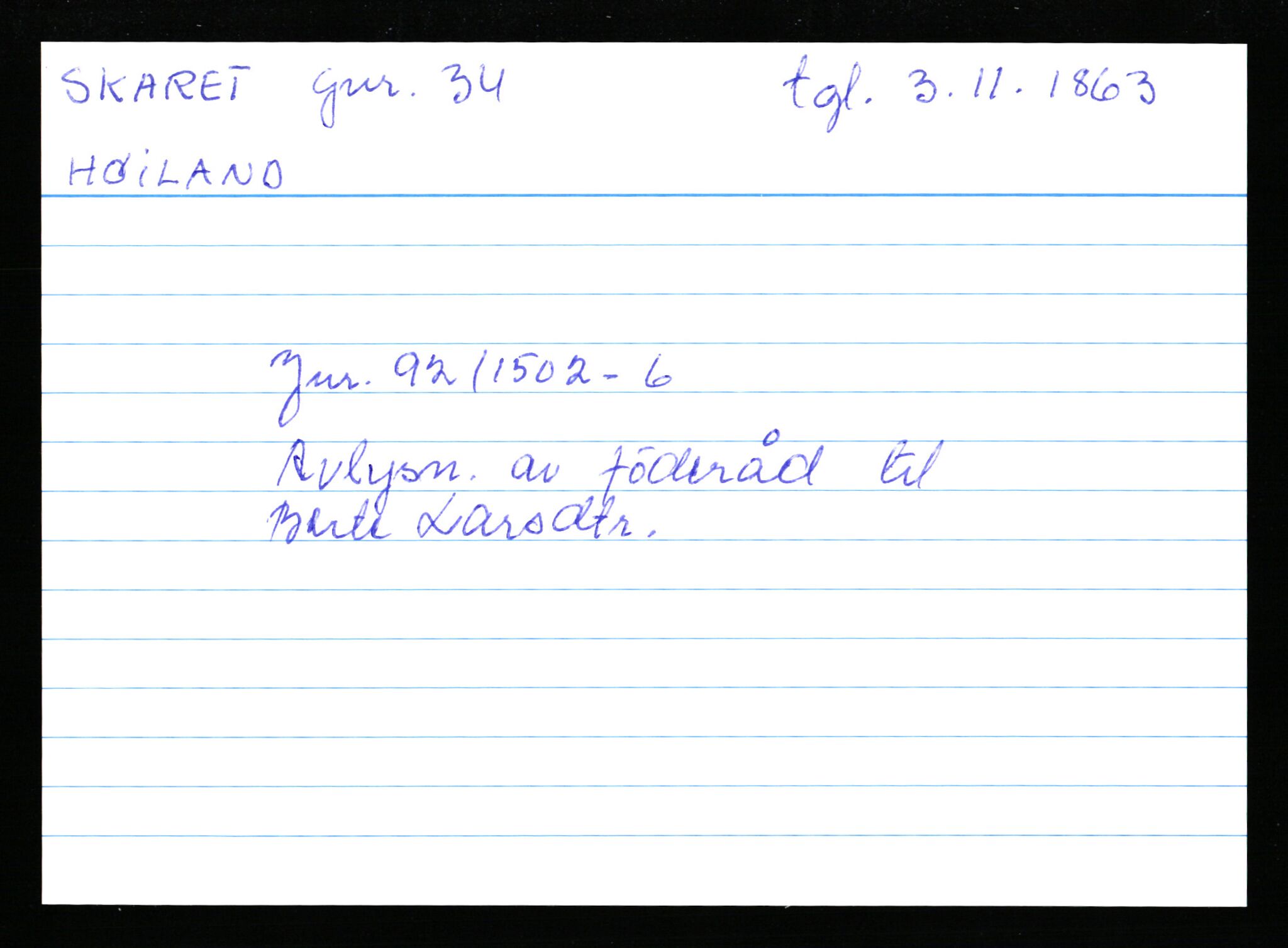 Statsarkivet i Stavanger, AV/SAST-A-101971/03/Y/Yk/L0035: Registerkort sortert etter gårdsnavn: Sikvaland lille - Skorve, 1750-1930, p. 186